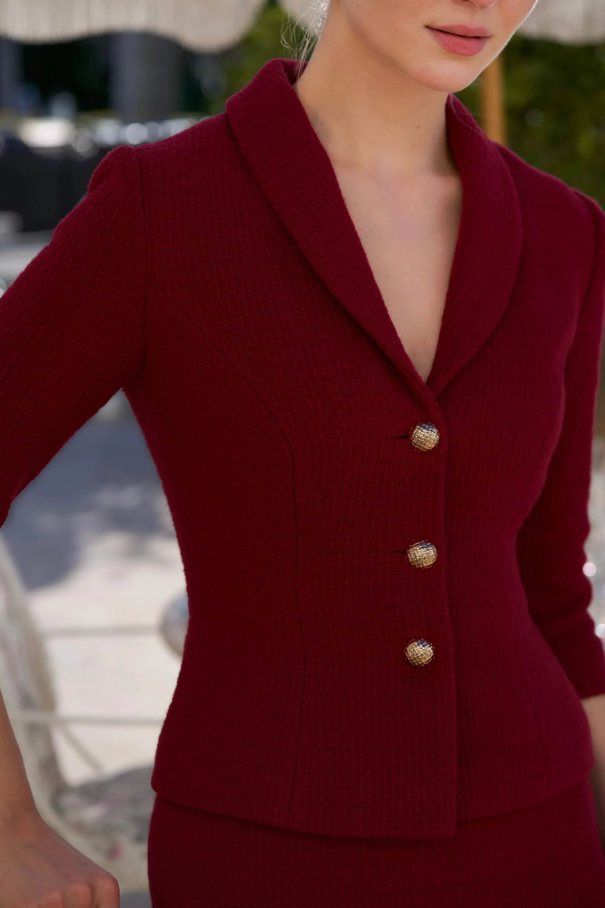 Margaux Cotton Tweed Two Piece - Image 6