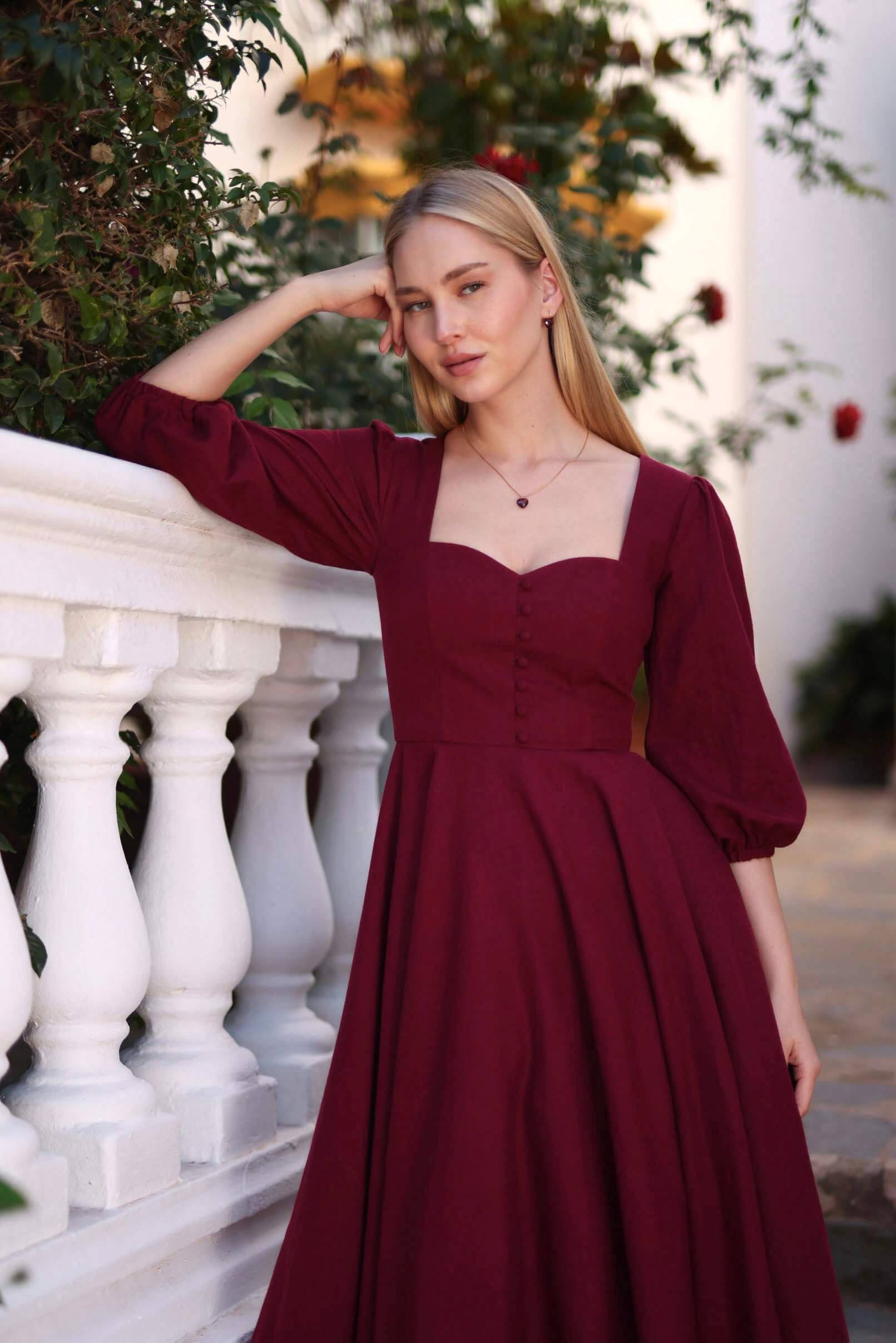 Bardetta Linen Dress - Image 4