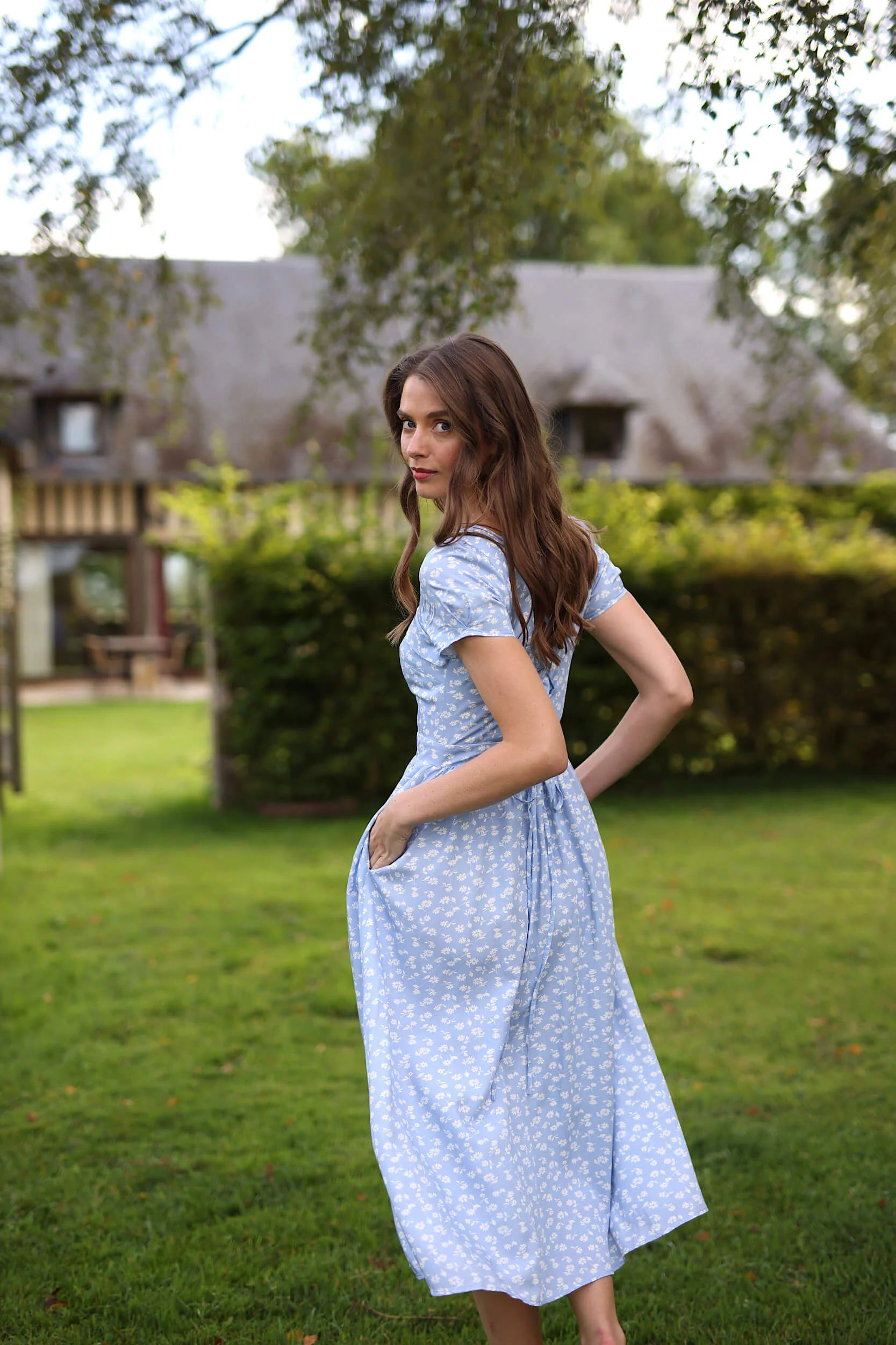 Estelle Cap Sleeve Midi Dress - Image 14