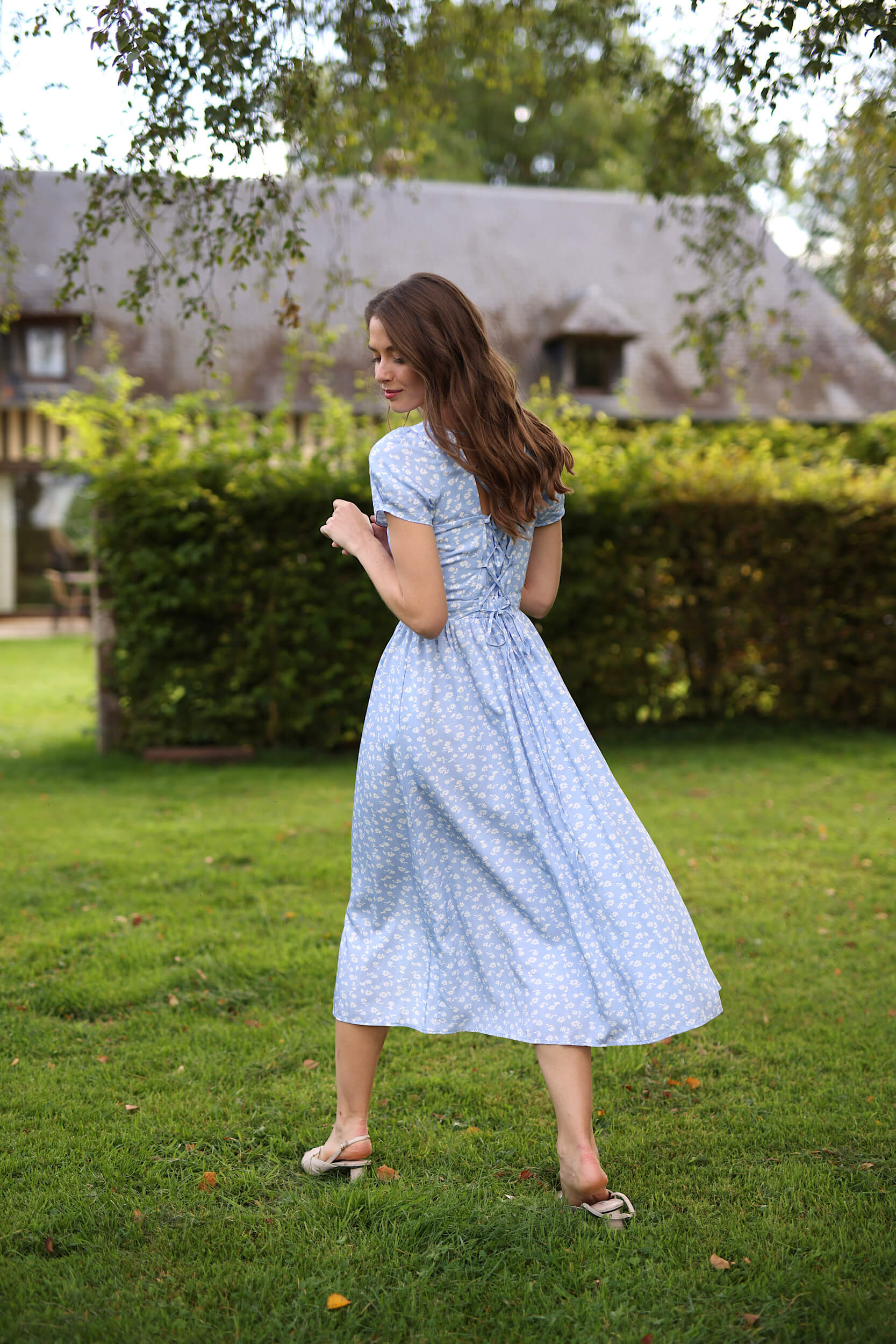 Estelle Cap Sleeve Midi Dress - Image 15