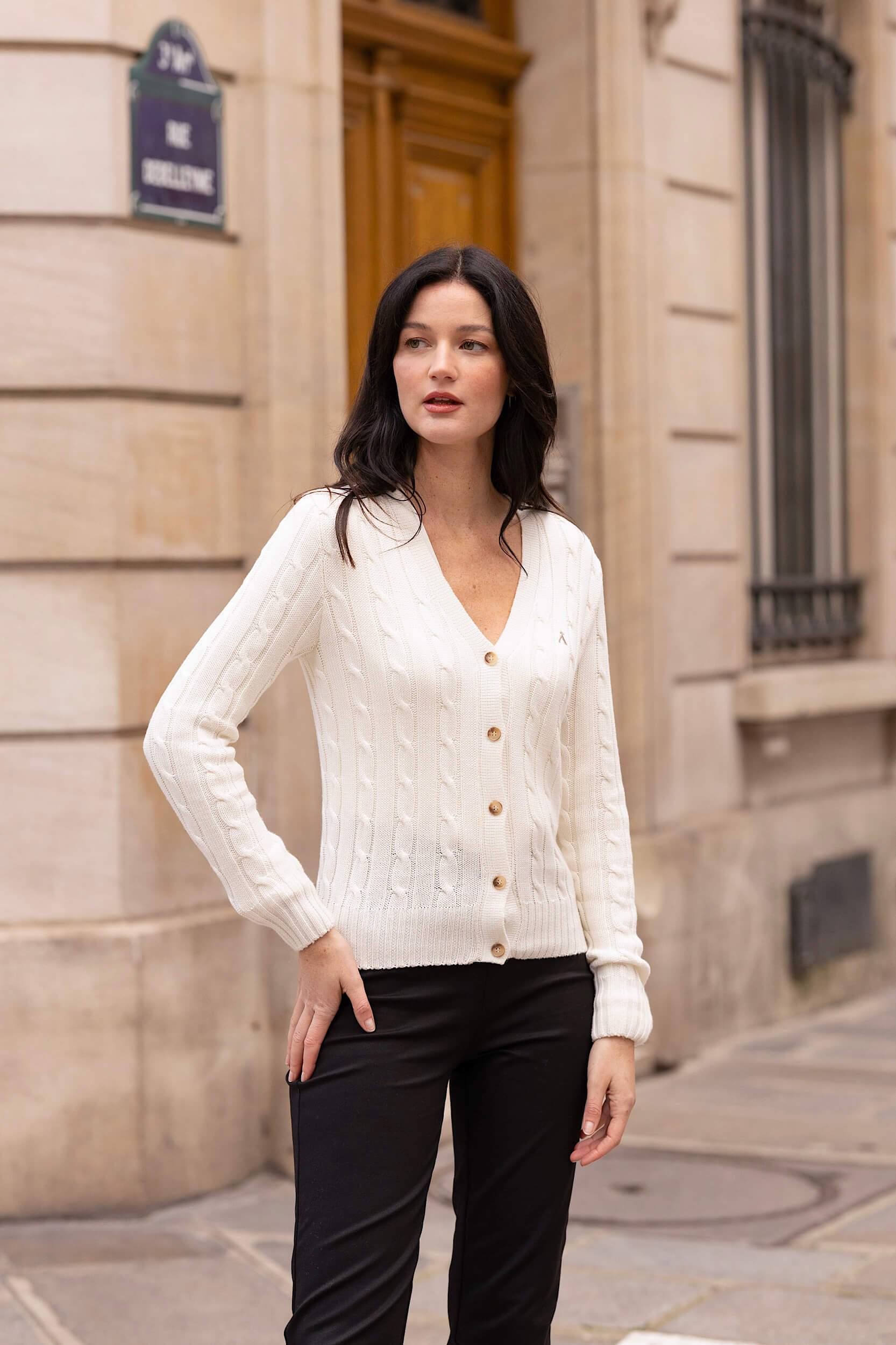 Vince Cotton Cashmere Cardigan - Image 2