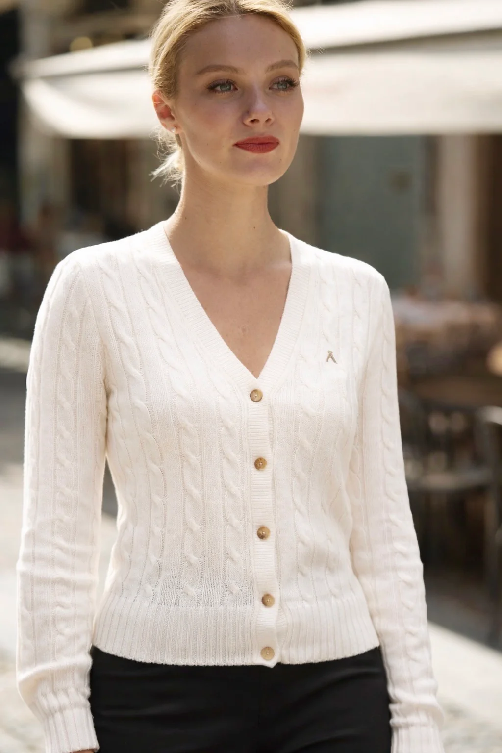 Vince Cotton Cashmere Cardigan - Image 5