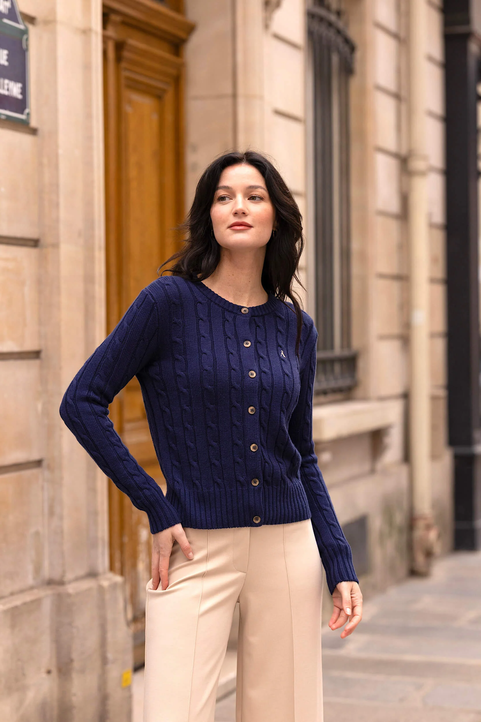 Vincent Cotton Cashmere Cardigan - Image 2