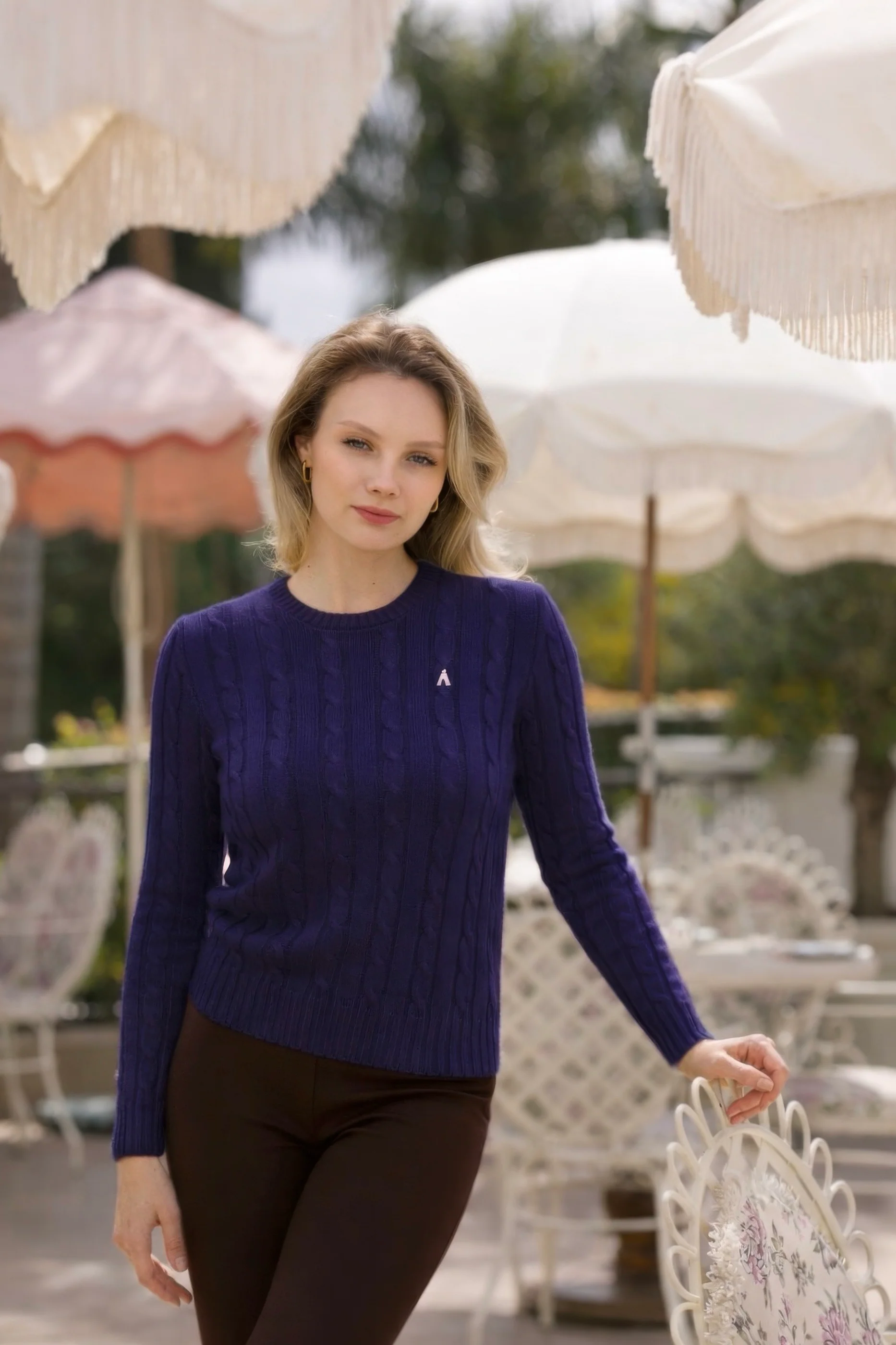 Christina Cotton Cashmere Sweater - Image 6
