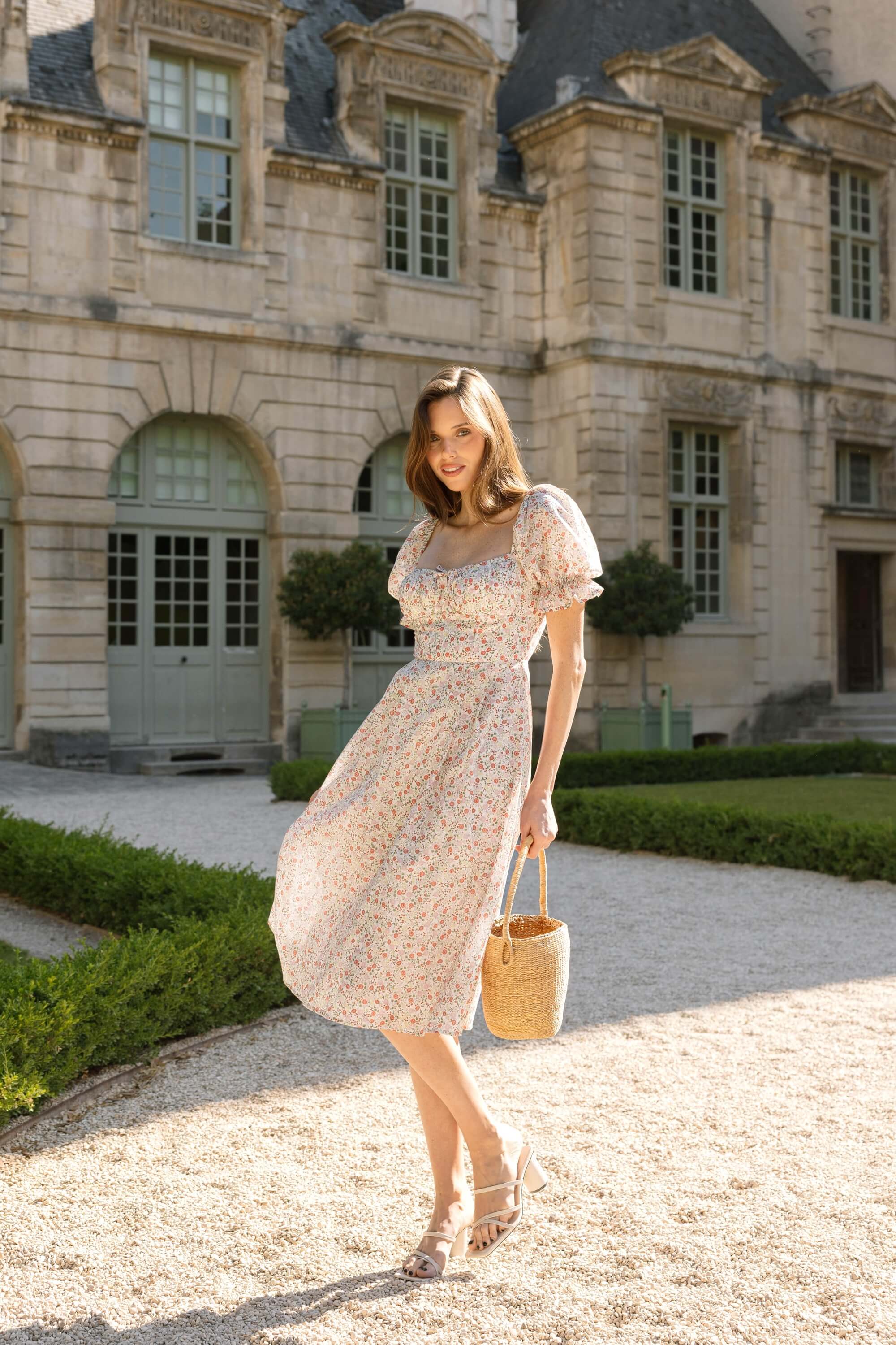 Mira Puffed Sleeve Dress - Image 11