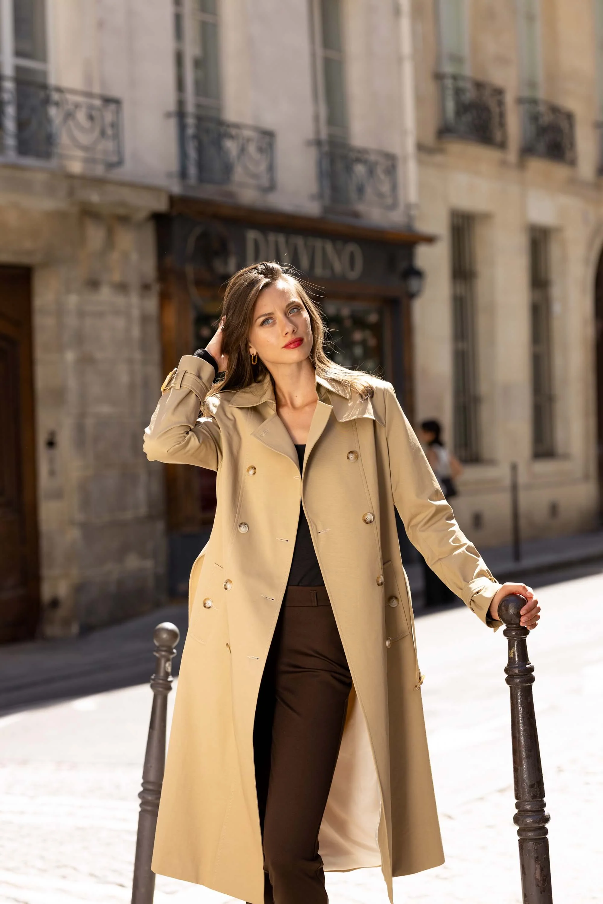 Kelianne Cotton Trench Coat - Image 14