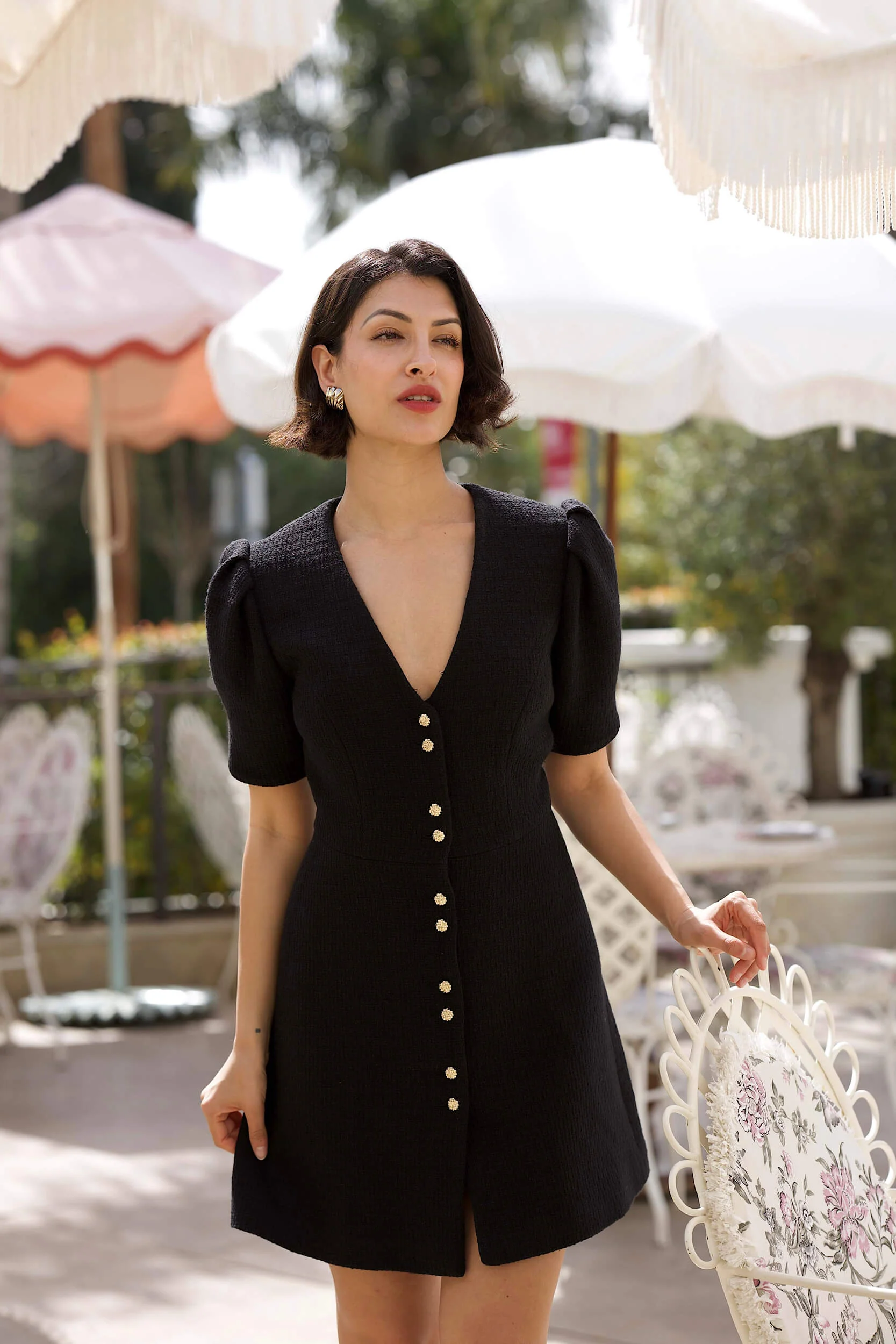 Matilda Cotton Tweed Dress - Image 10