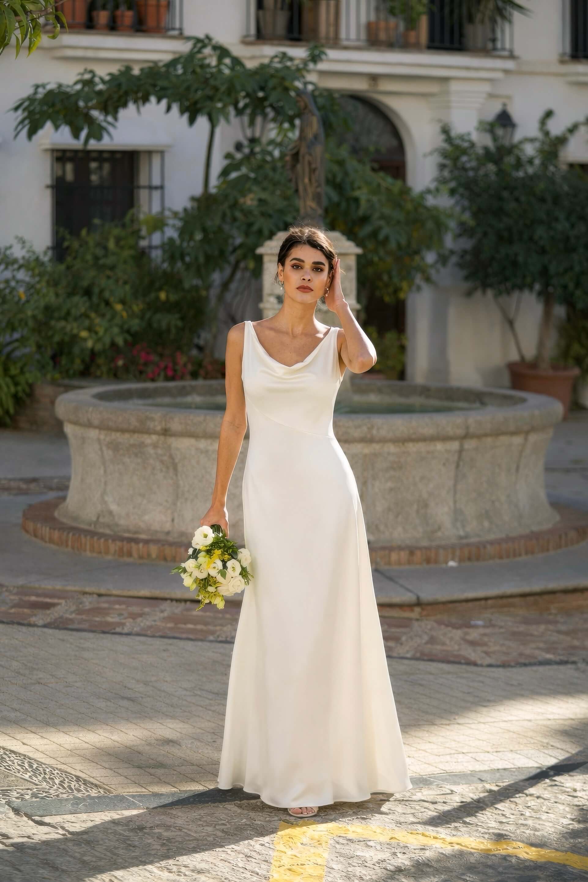 Charlize Cowl-Neck Dress - Image 5