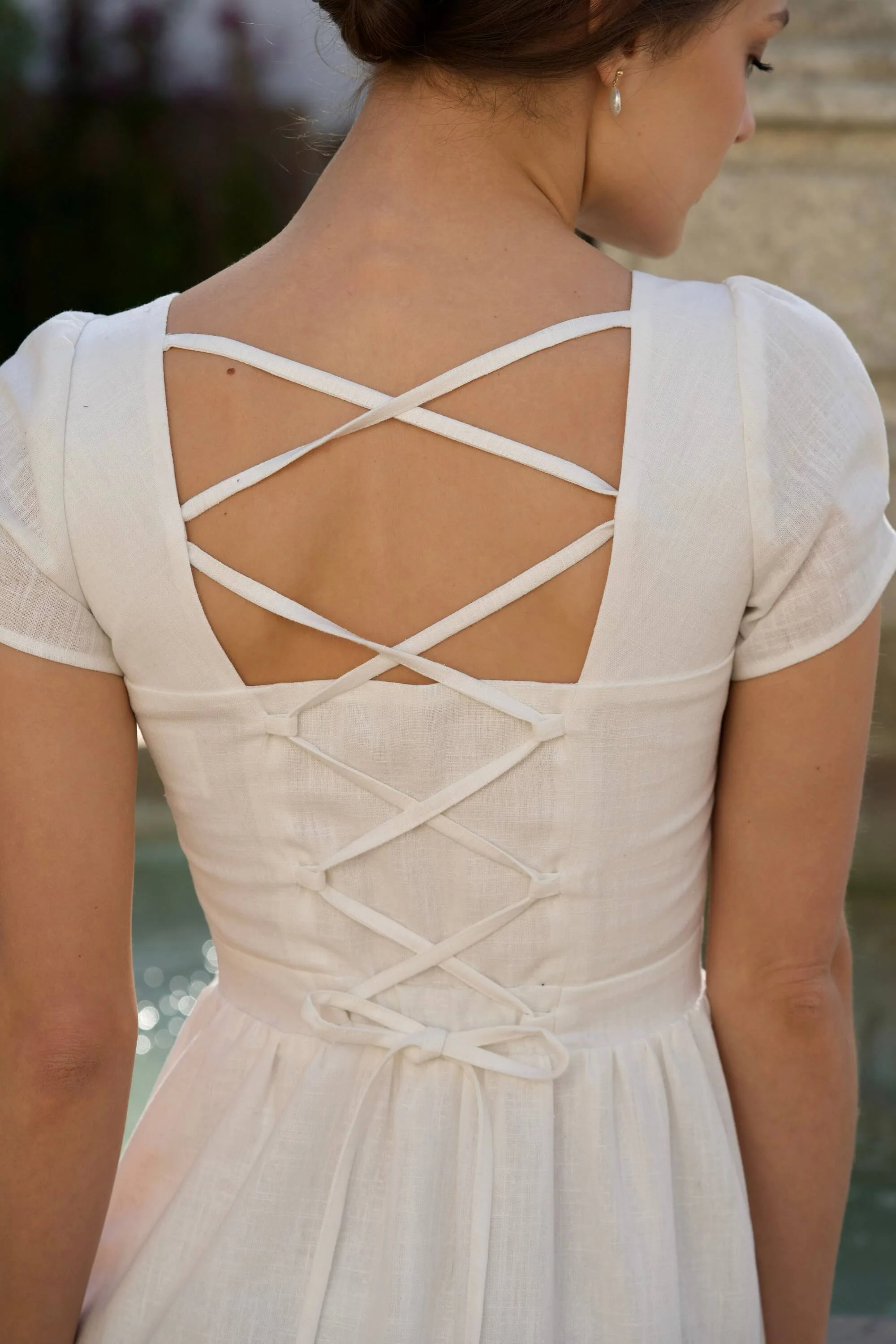 Estelle Button Down Linen Dress - Image 4