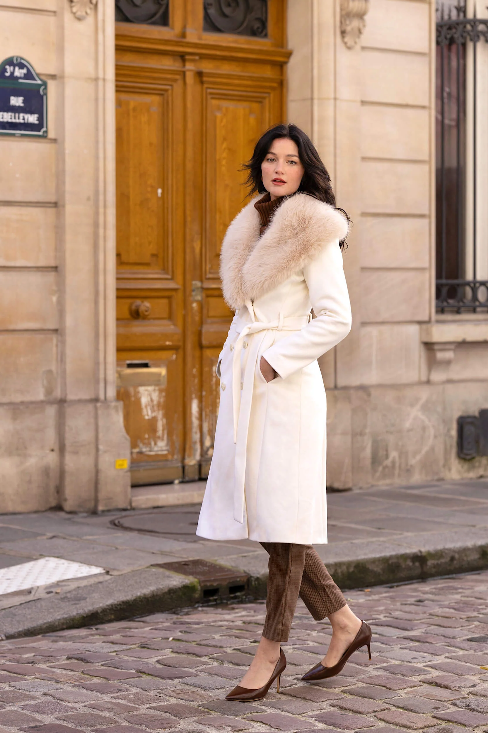 Angelina Faux Fur Coat - Image 2