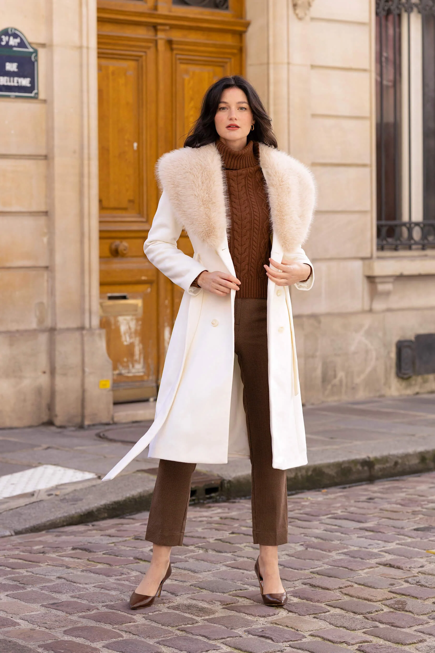 Angelina Faux Fur Coat - Image 3
