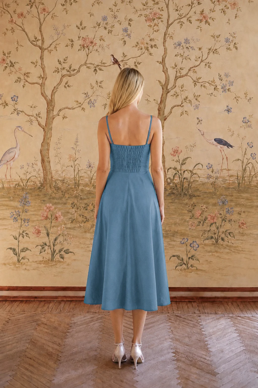 Bardot Linen Dress - Image 10