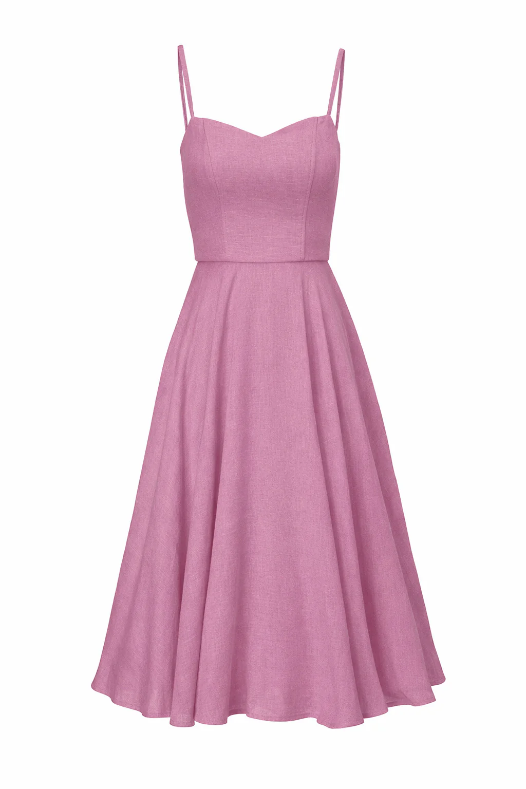 Bardot Linen Dress - Image 4