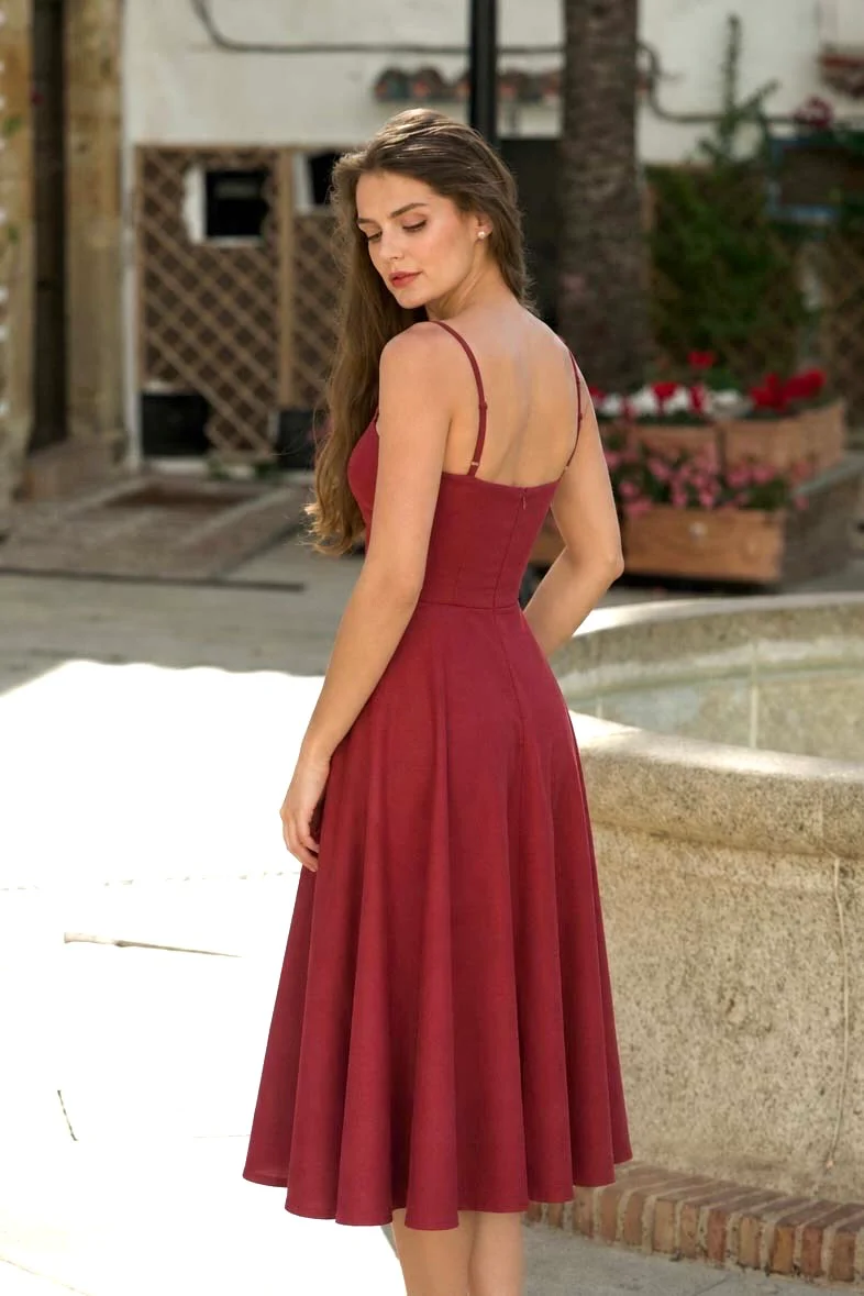 Bardot Linen Dress - Image 4
