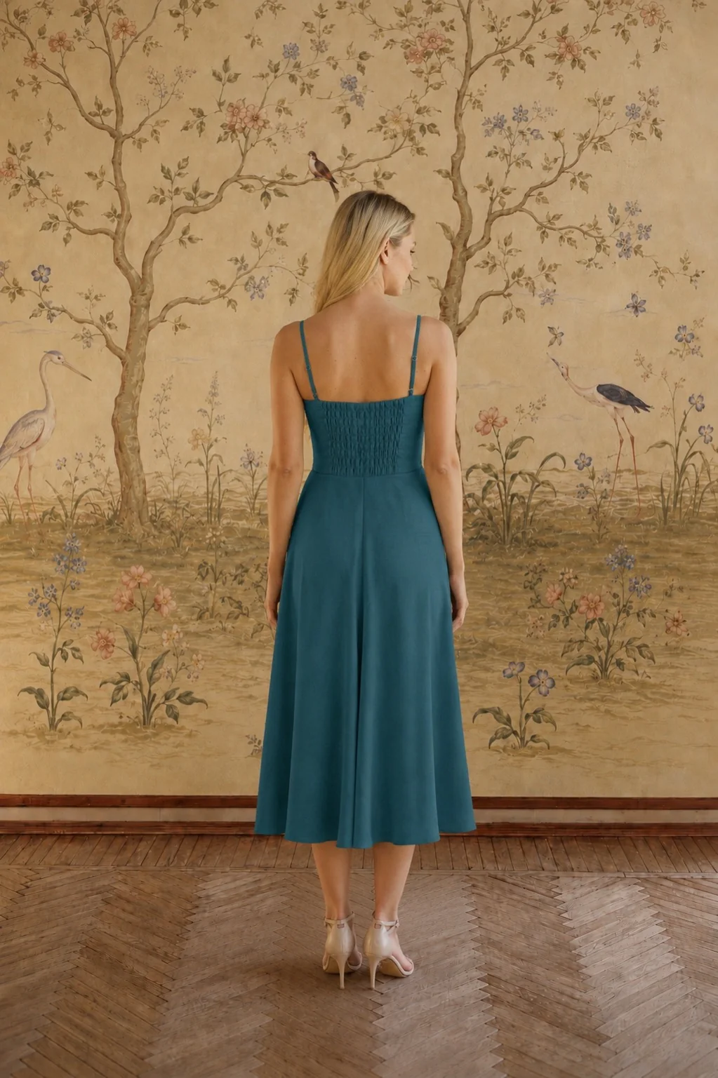 Bardot Linen Dress - Image 3