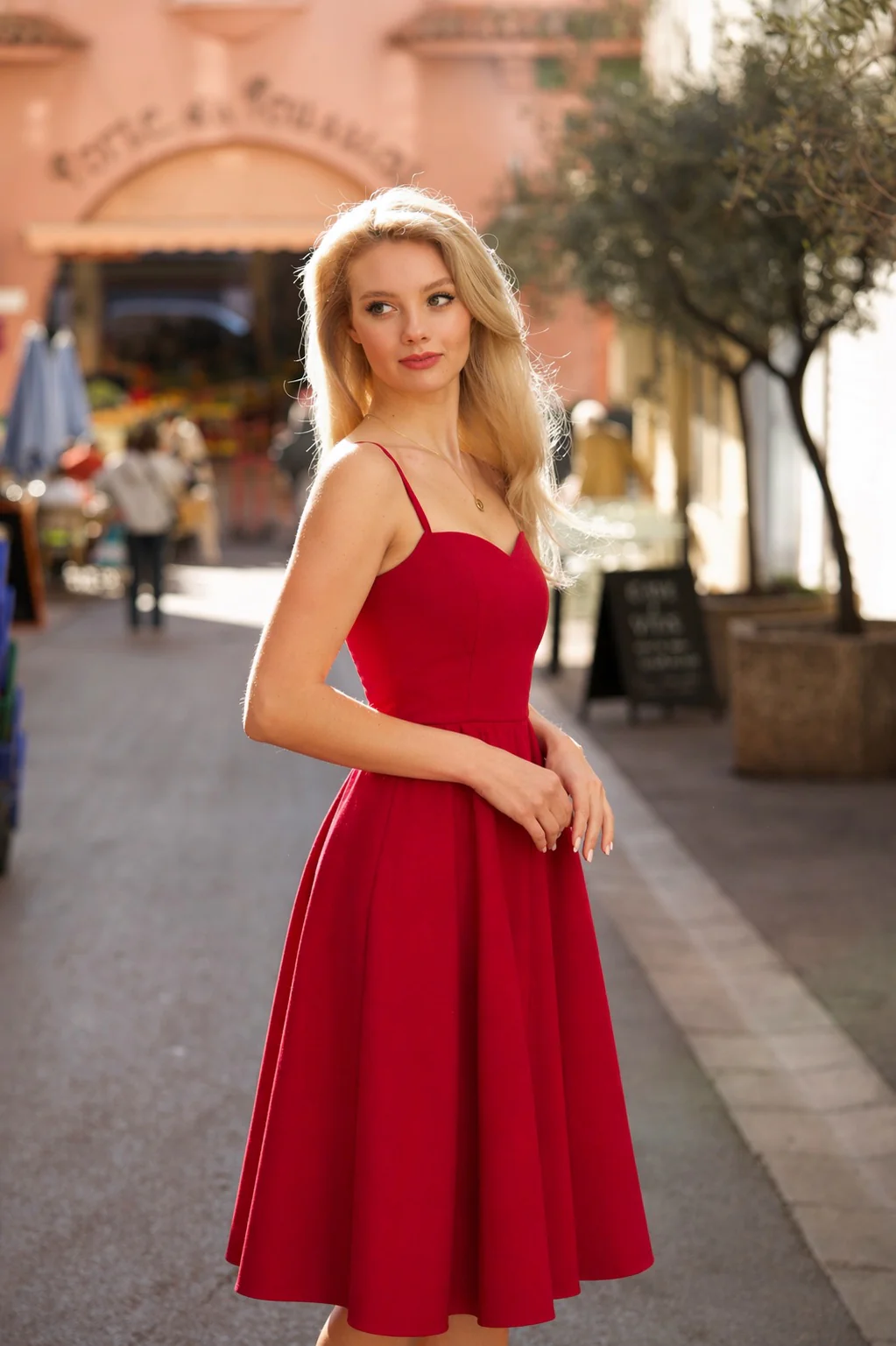 Bardot Linen Dress - Image 3