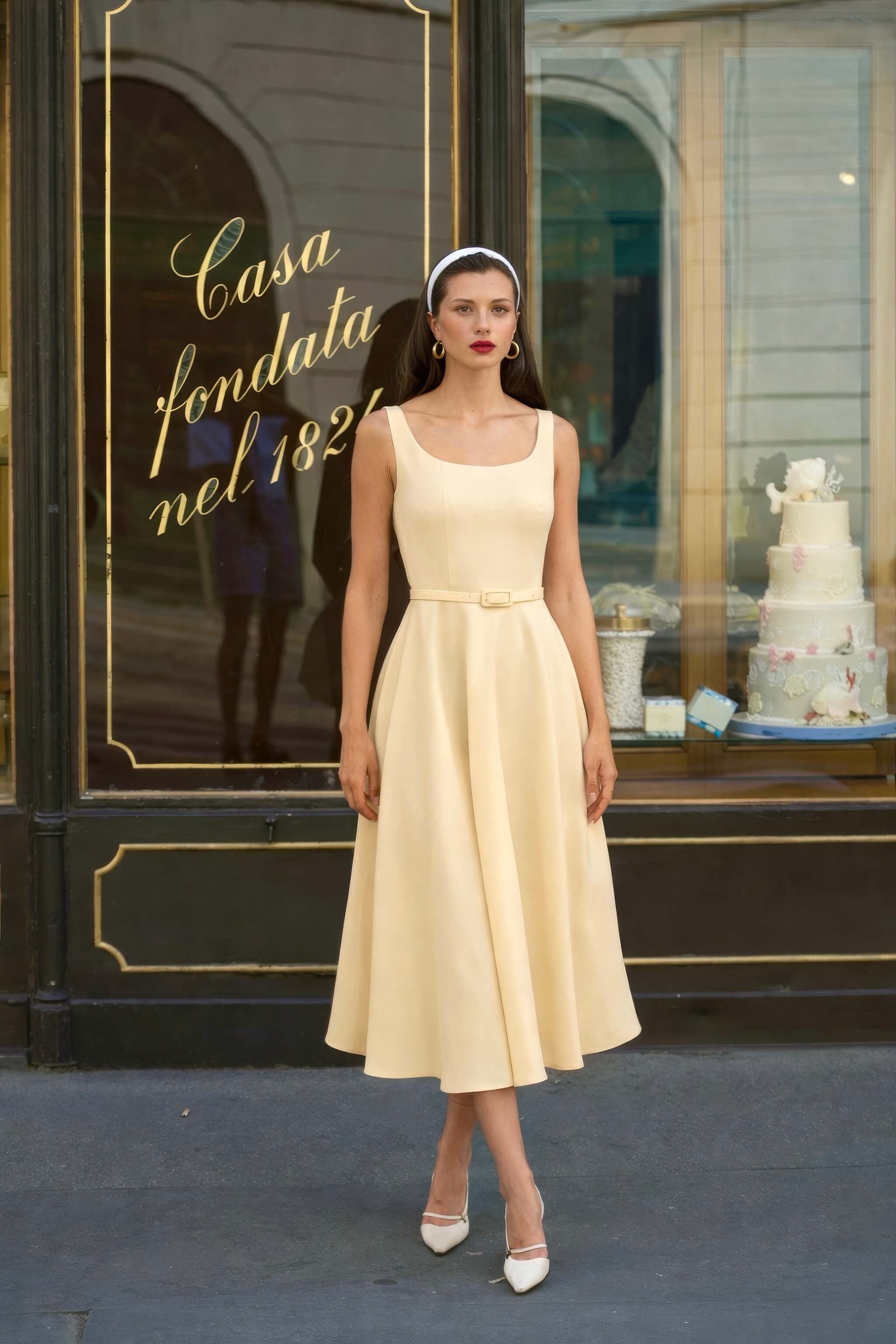 Aura Midi Dress - Image 8