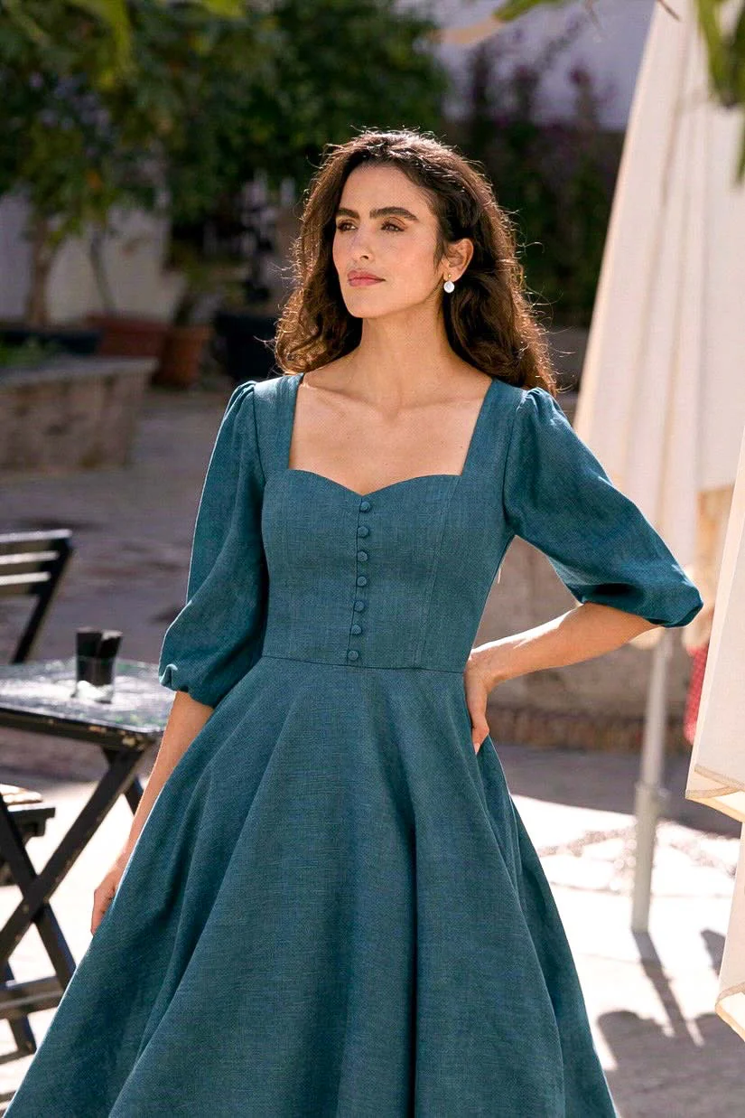 Bardetta Linen Dress - Image 3