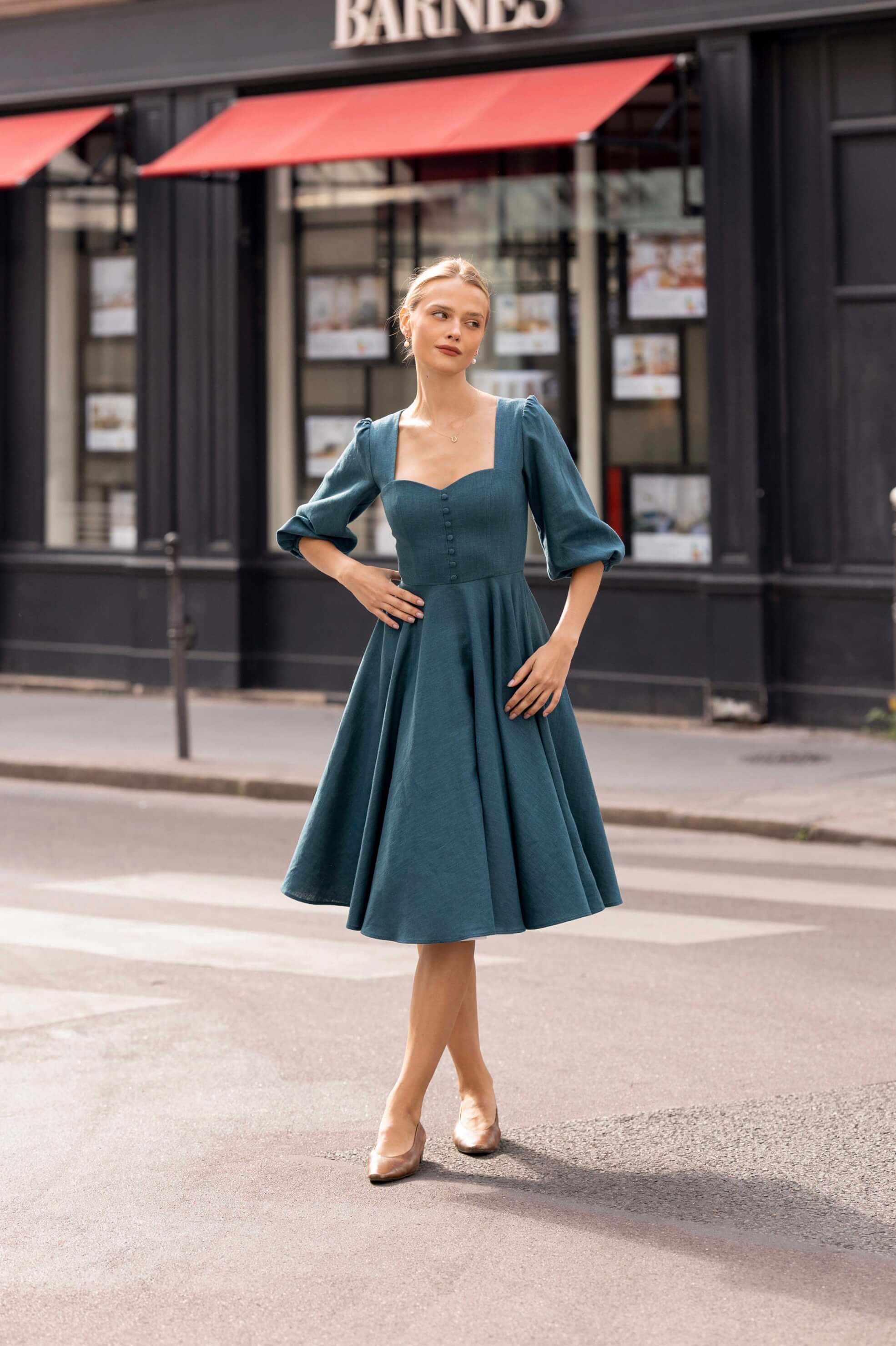 Bardetta Linen Dress - Image 6