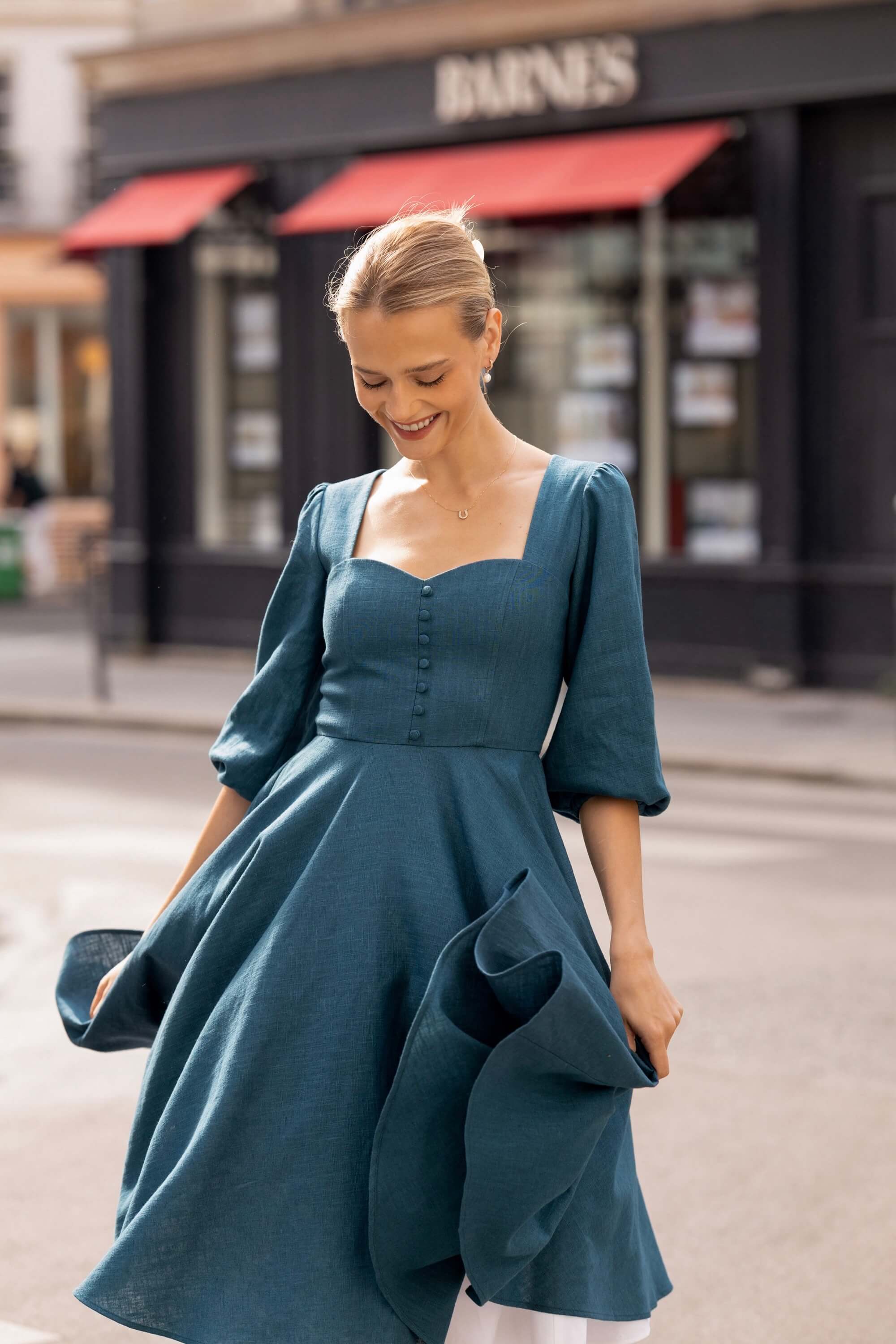 Bardetta Linen Dress - Image 7