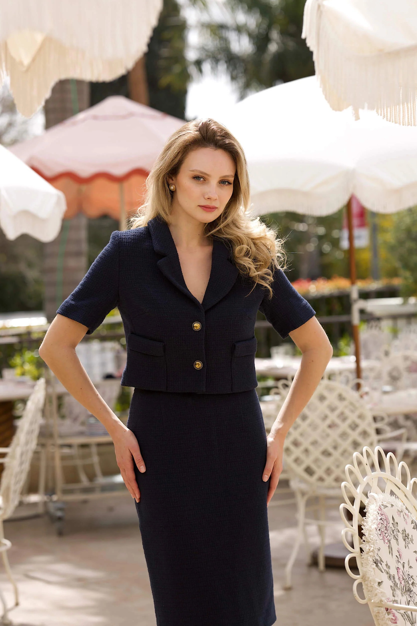 Martina Cotton Tweed Two Piece - Image 4