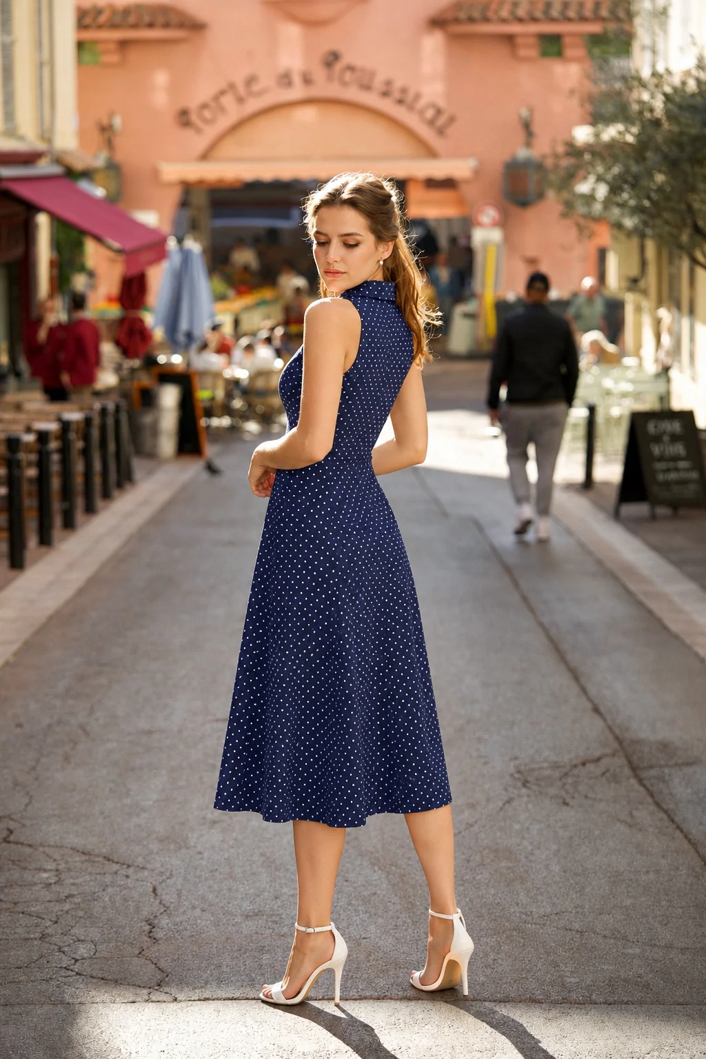 Clarice Polka Dot Dress - Image 4
