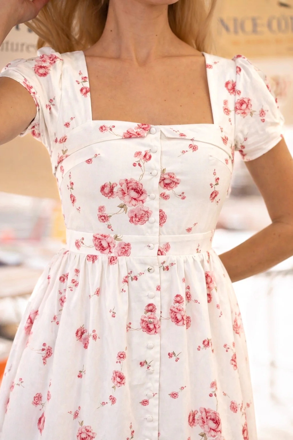 Estelle Button Down Dress - Image 3