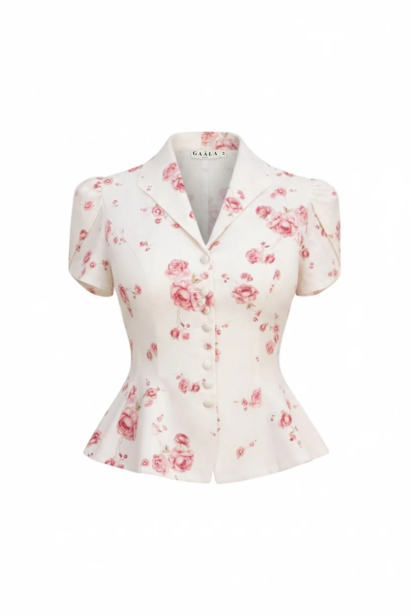 Andi Peplum Blouse - Image 5