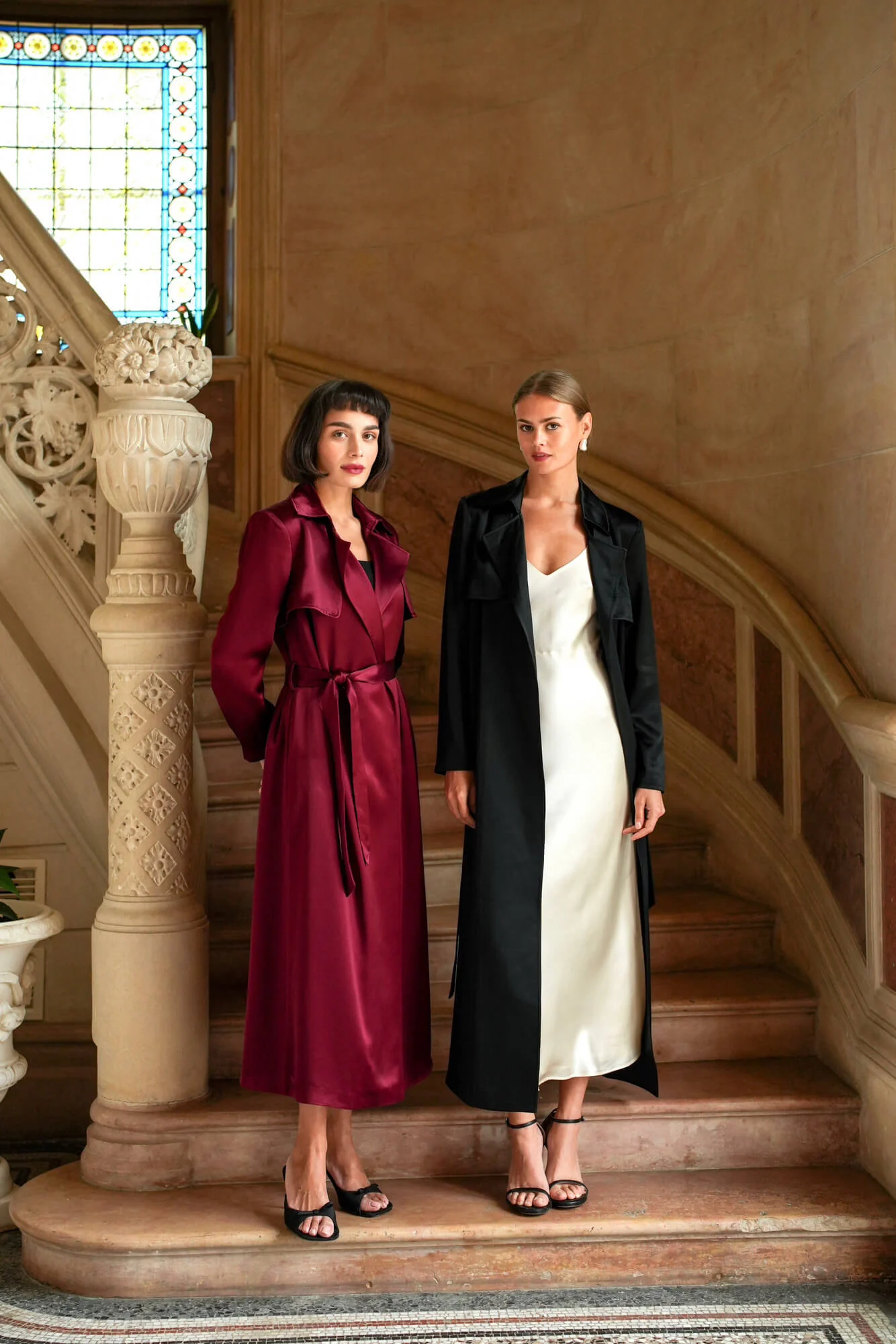 Cameron Satin Trenchcoat - Image 15