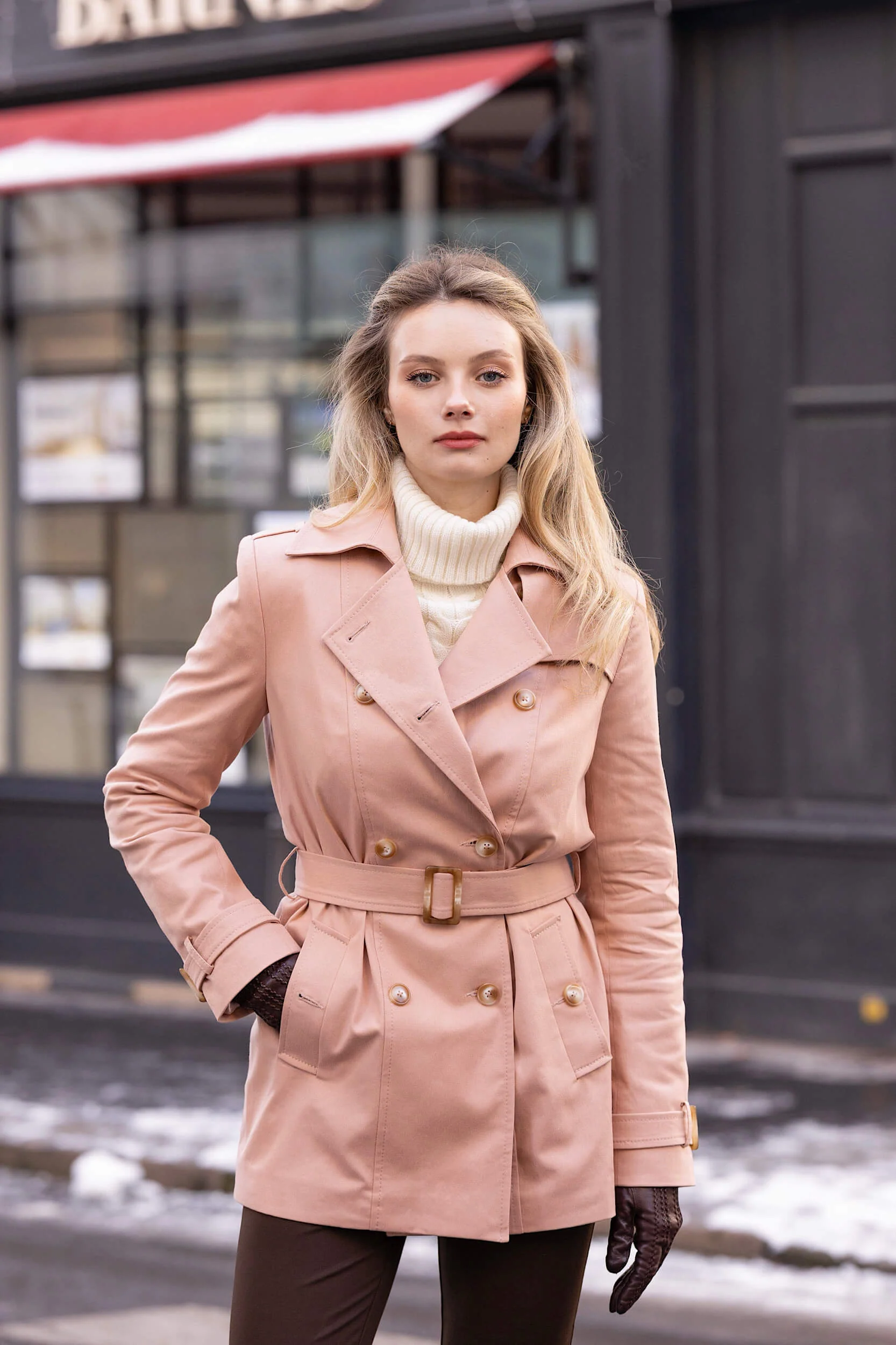 Leanne Short Trench Coat - Image 3