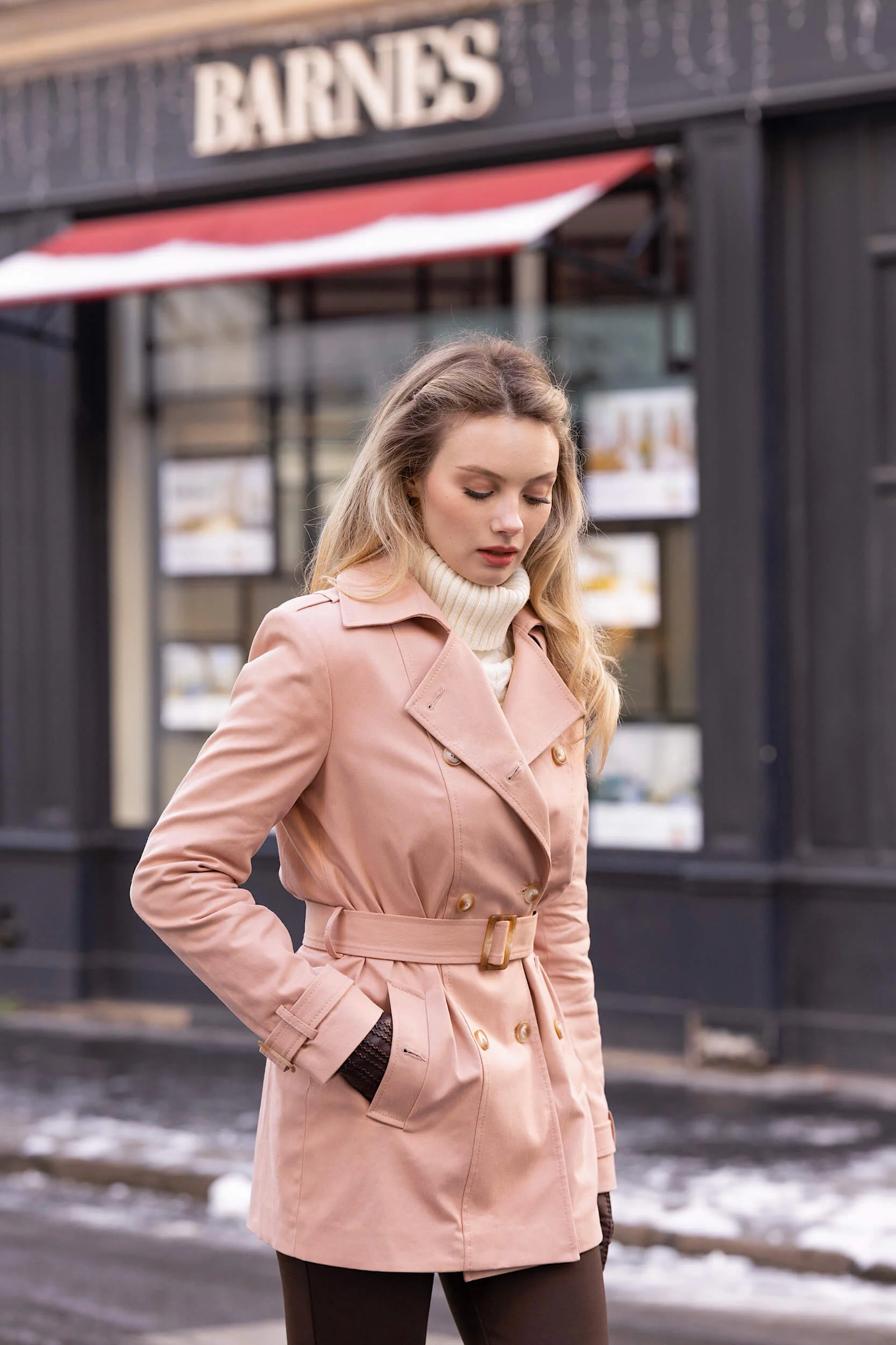 Leanne Short Trench Coat - Image 4