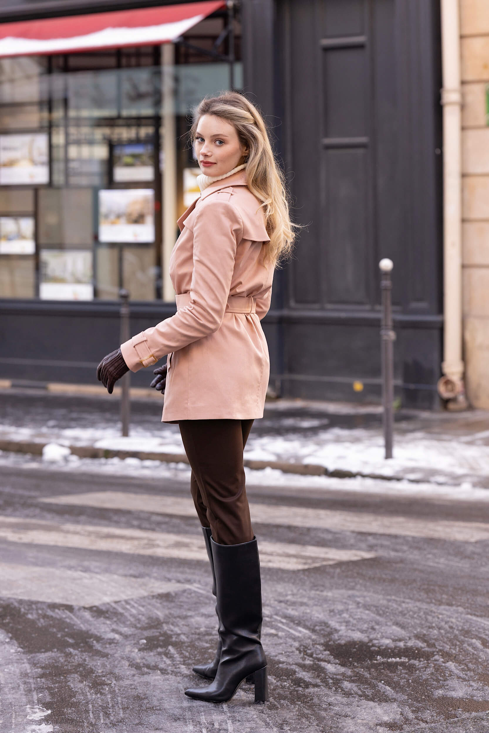 Leanne Short Trench Coat - Image 7