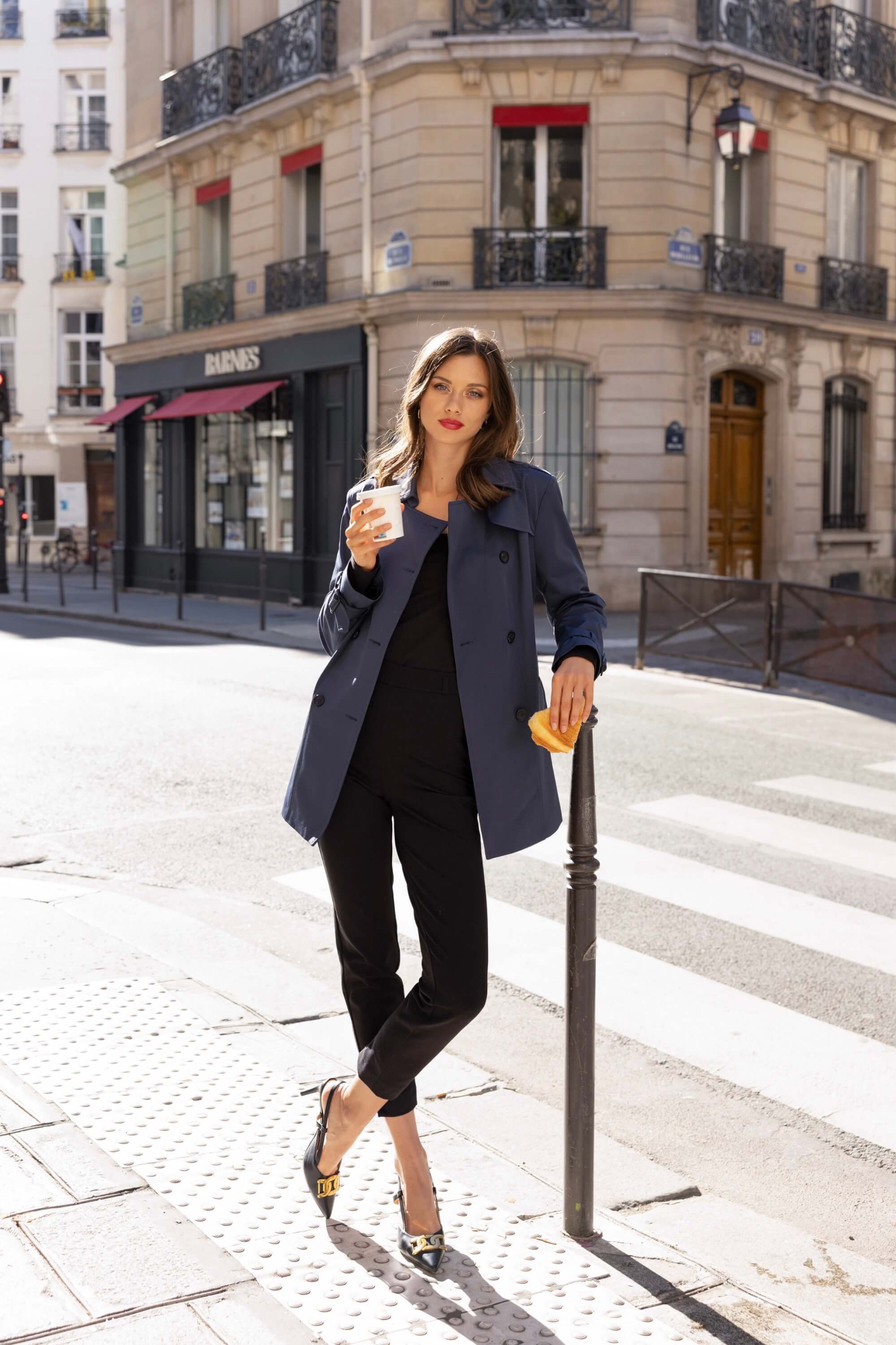 Leanne Short Trench Coat - Image 9