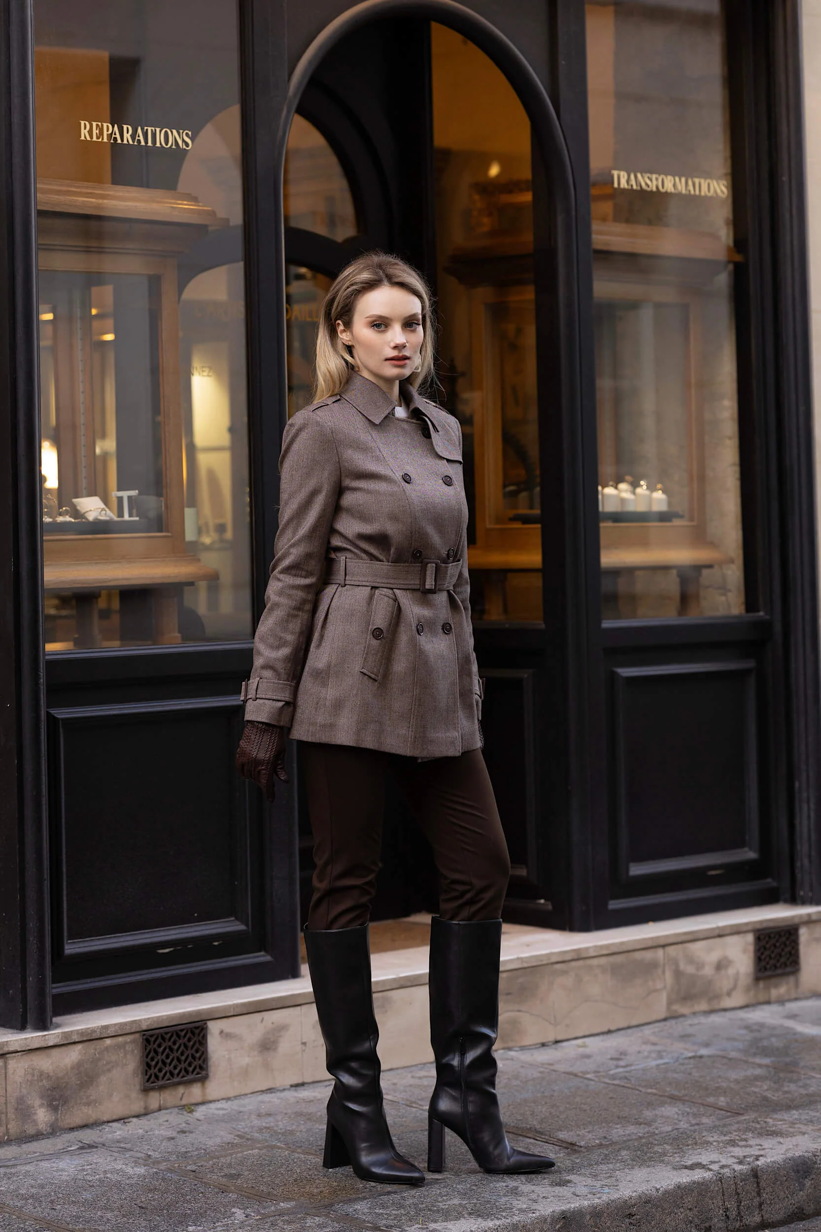 Leanne Short Trench Coat - Image 3
