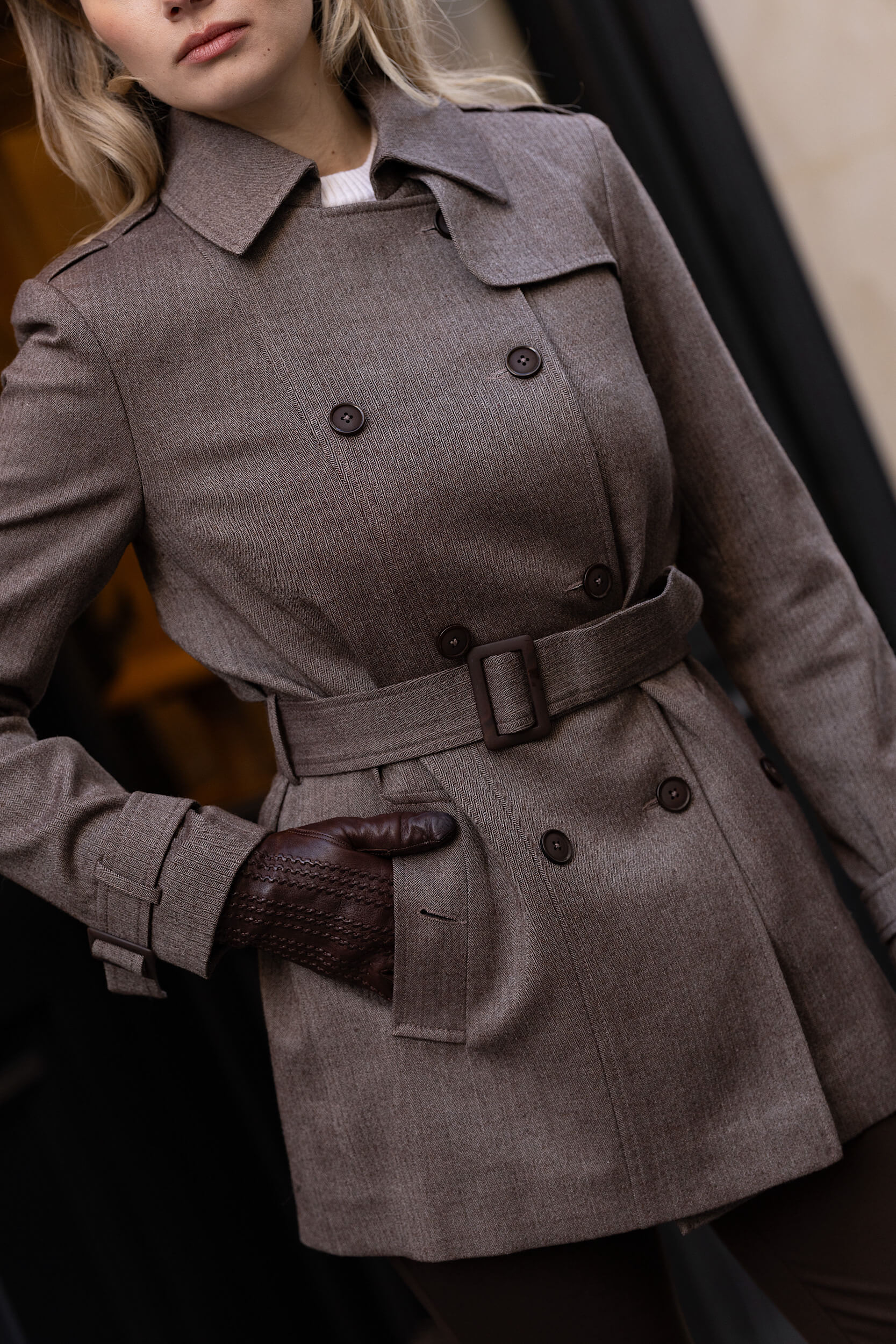 Leanne Short Trench Coat - Image 4