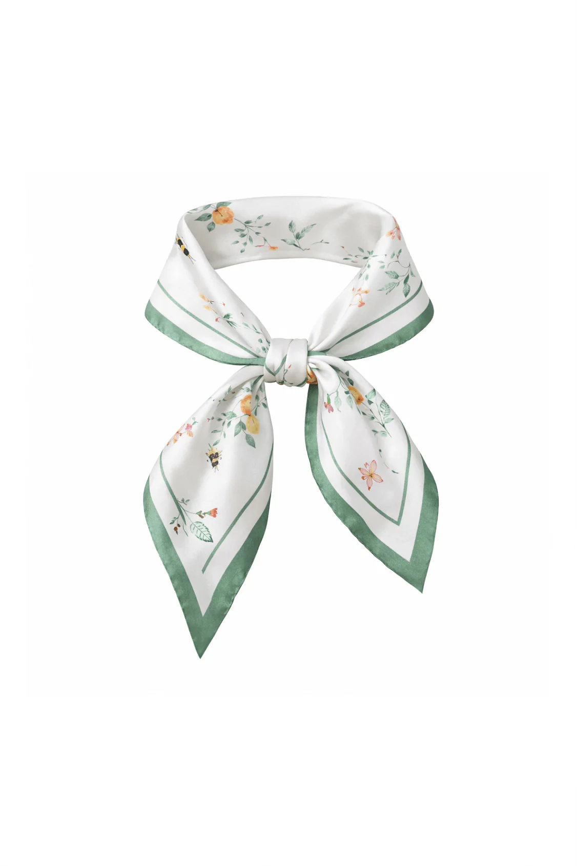 Flora Silk Twill Scarf - Image 5
