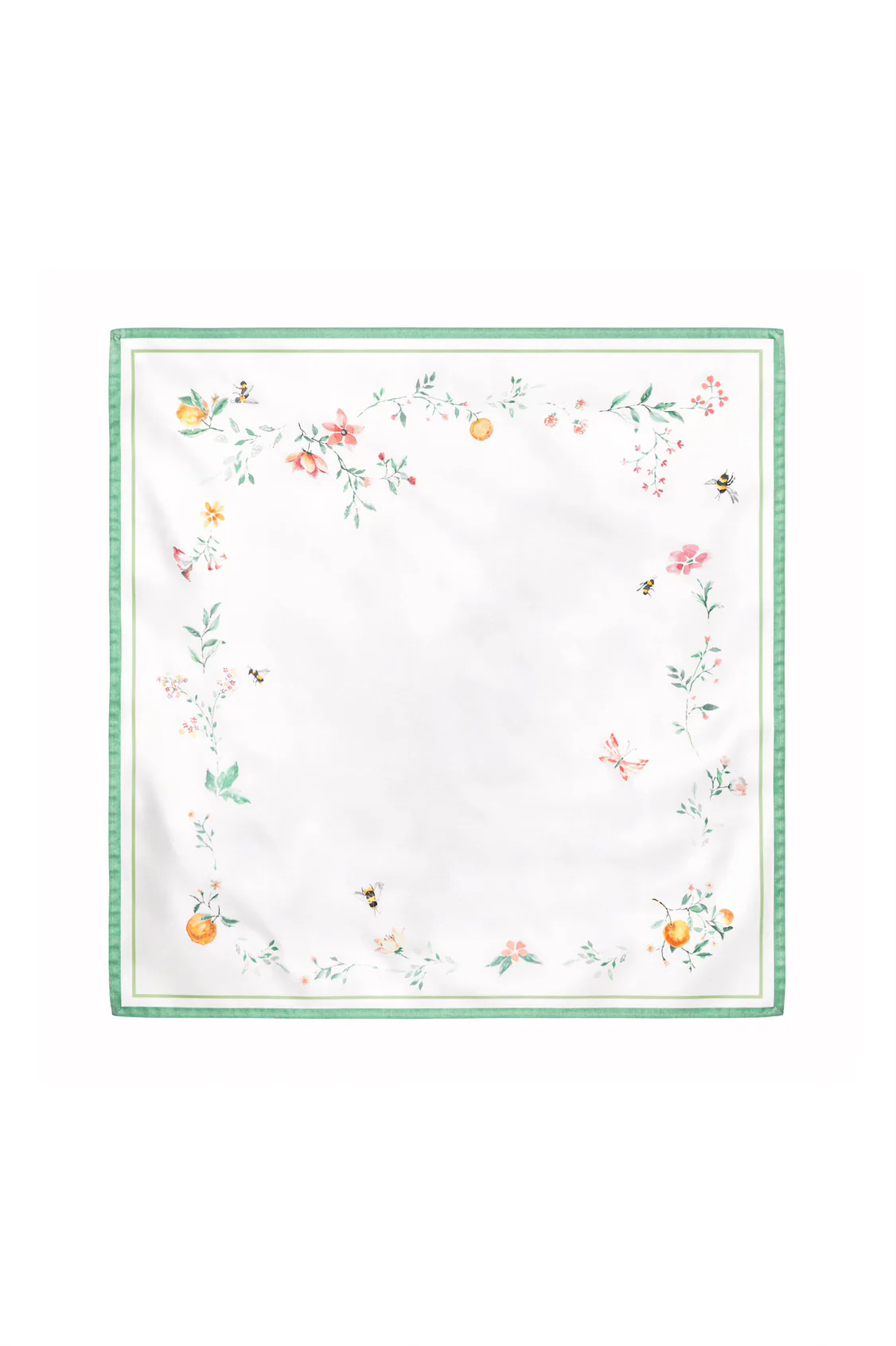 Flora Silk Twill Scarf - Image 6