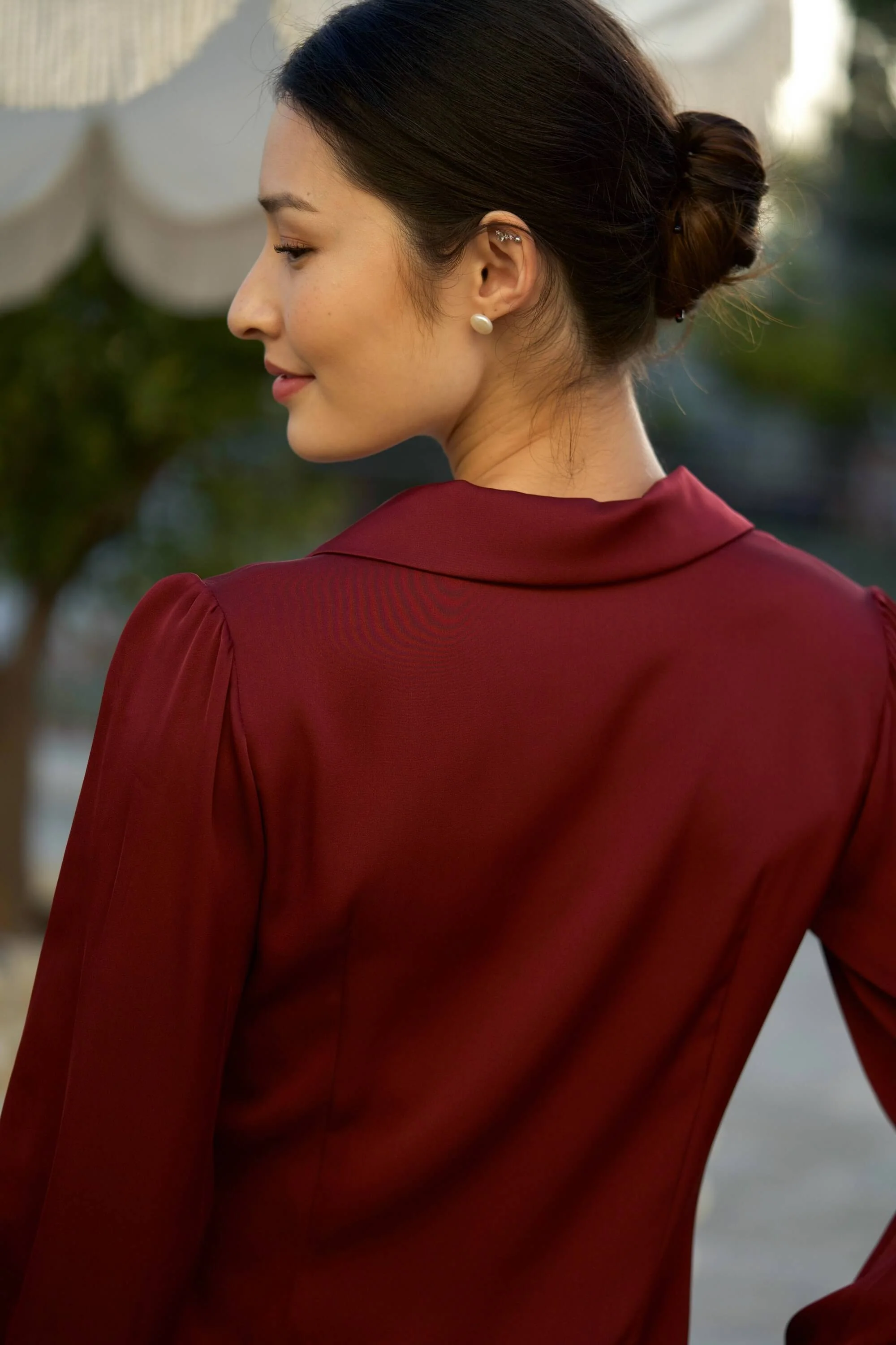 Asya Stretch Silk Blouse - Image 4