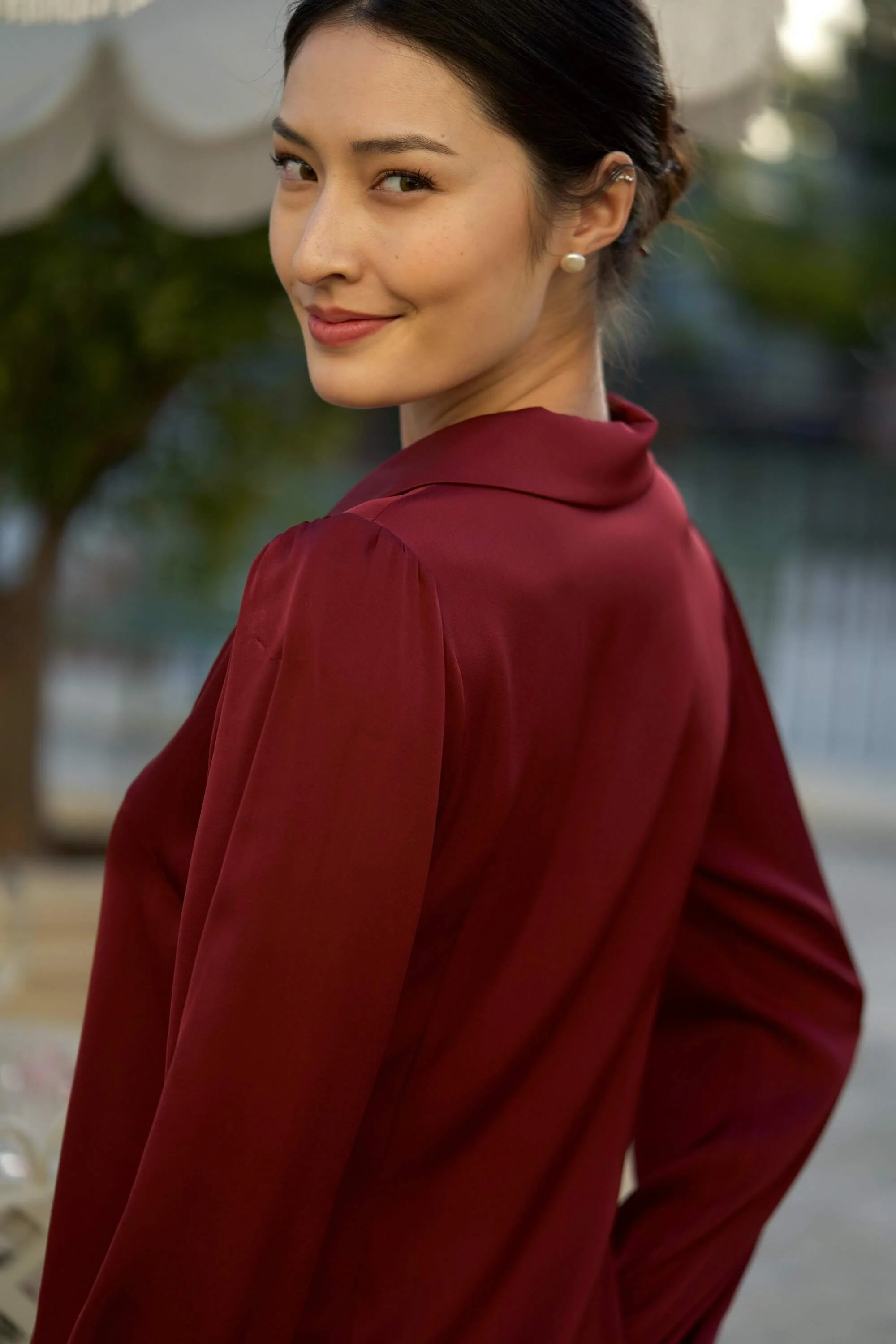 Asya Stretch Silk Blouse - Image 5