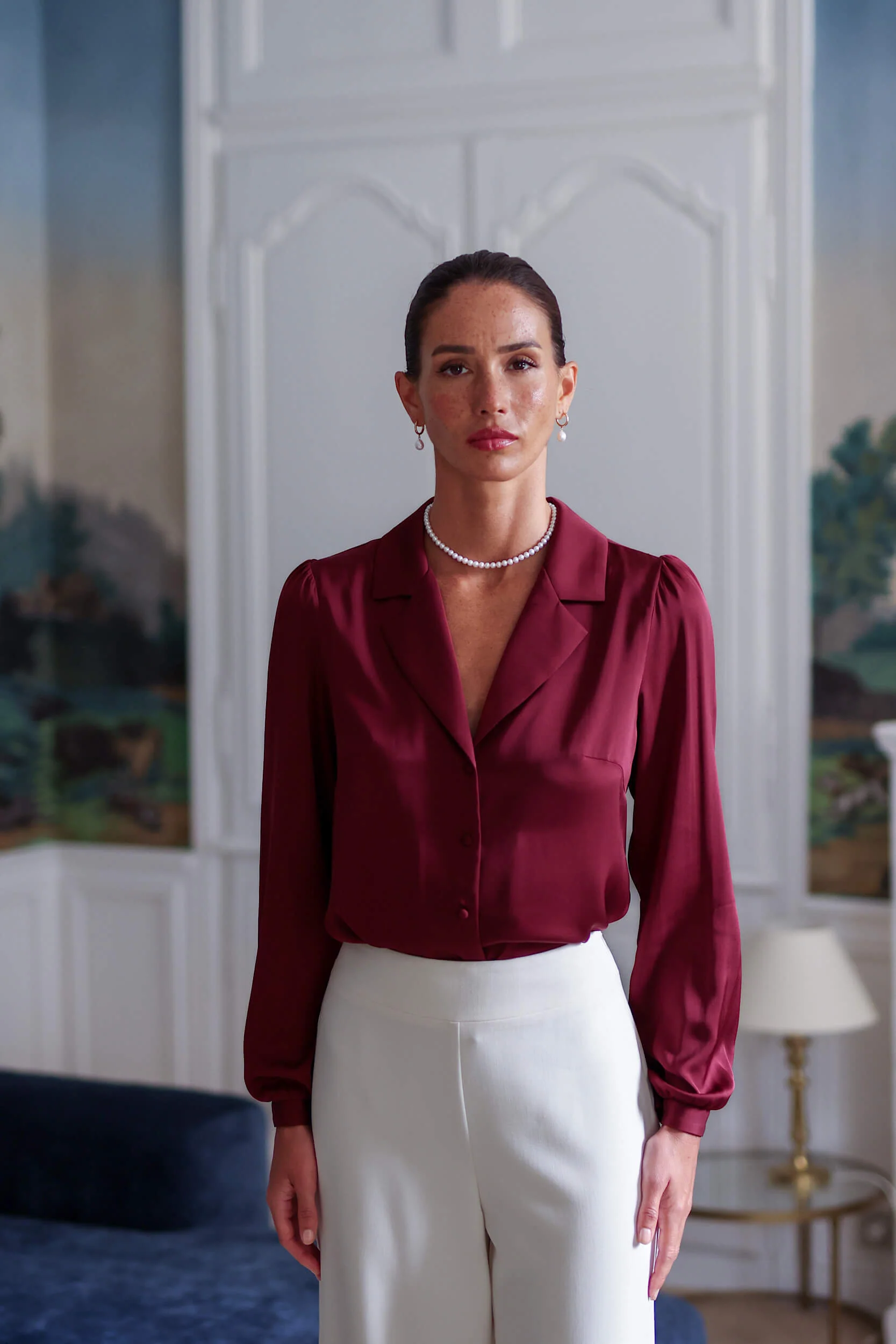 Asya Stretch Silk Blouse - Image 7