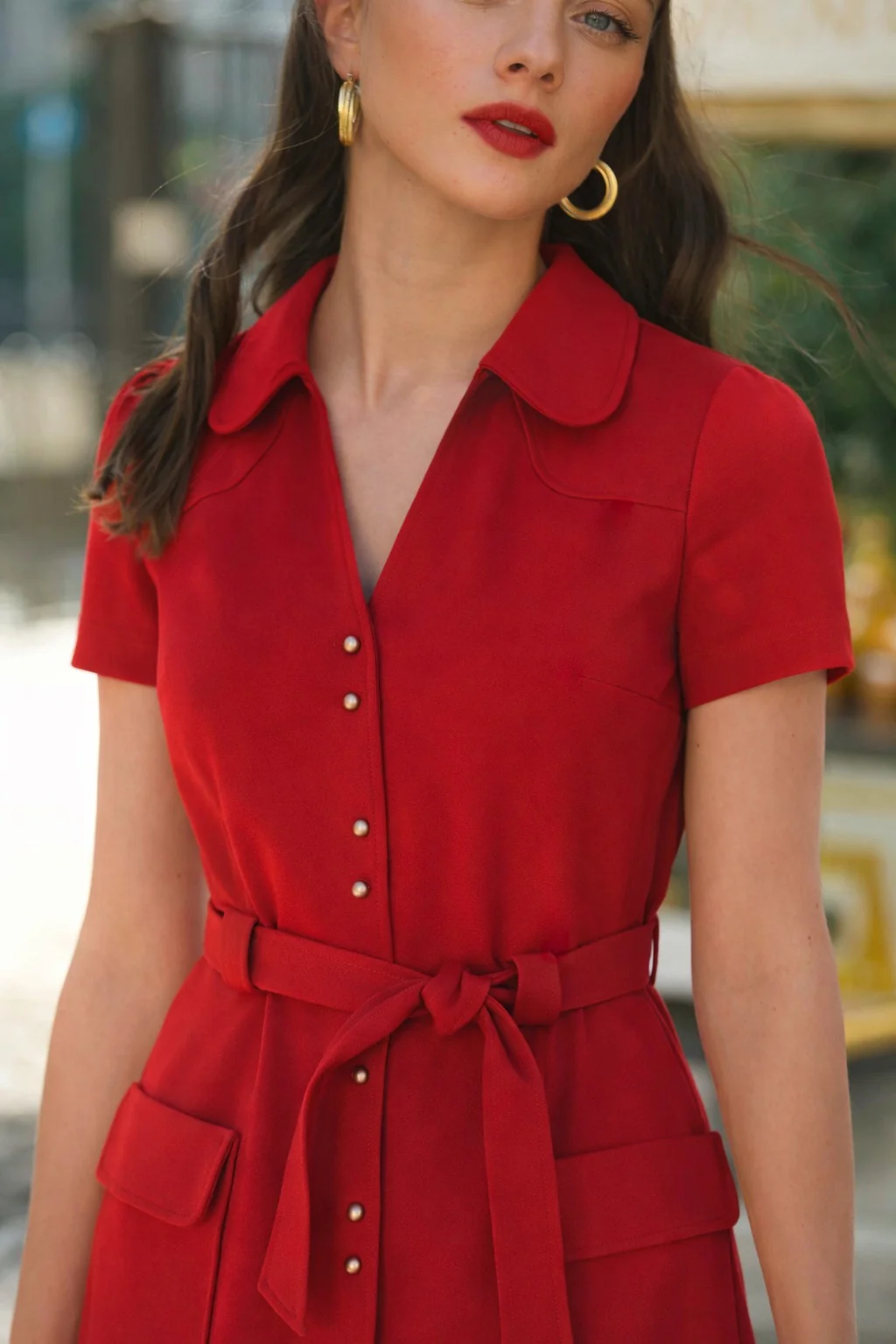 Paris Belted Dress - Image 3