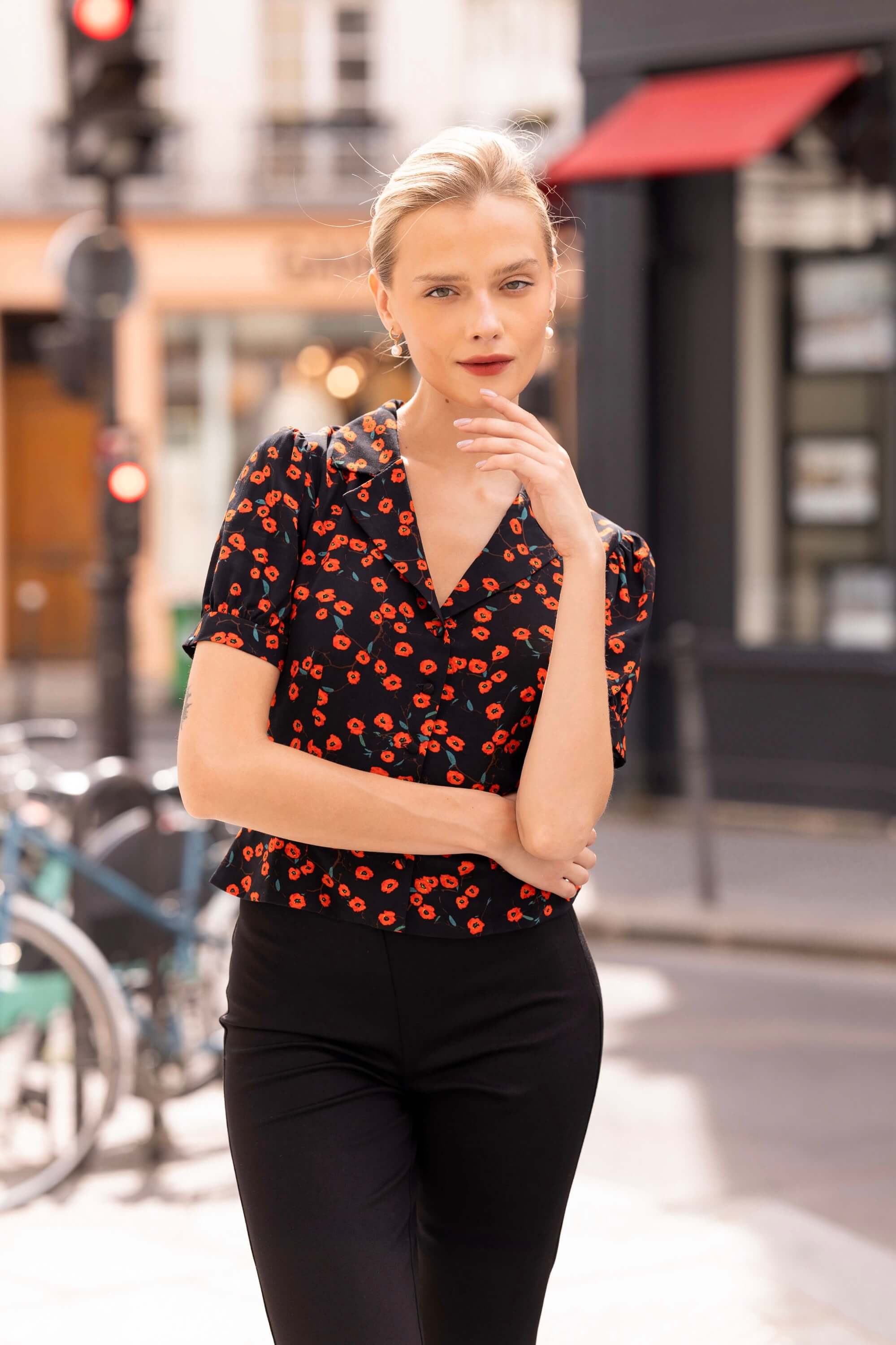 Talia Peplum Blouse - Image 5