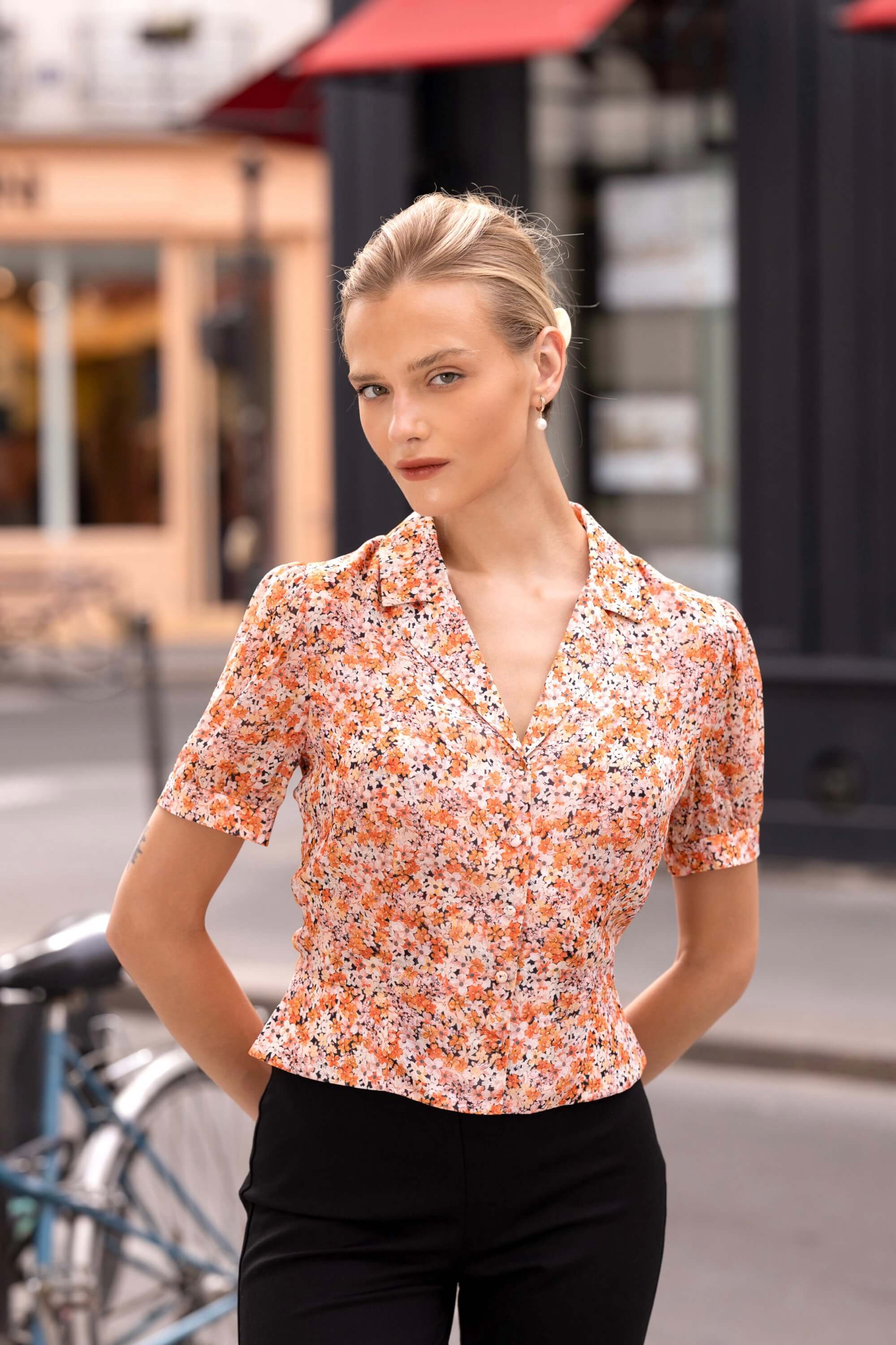 Talia Peplum Blouse - Image 8
